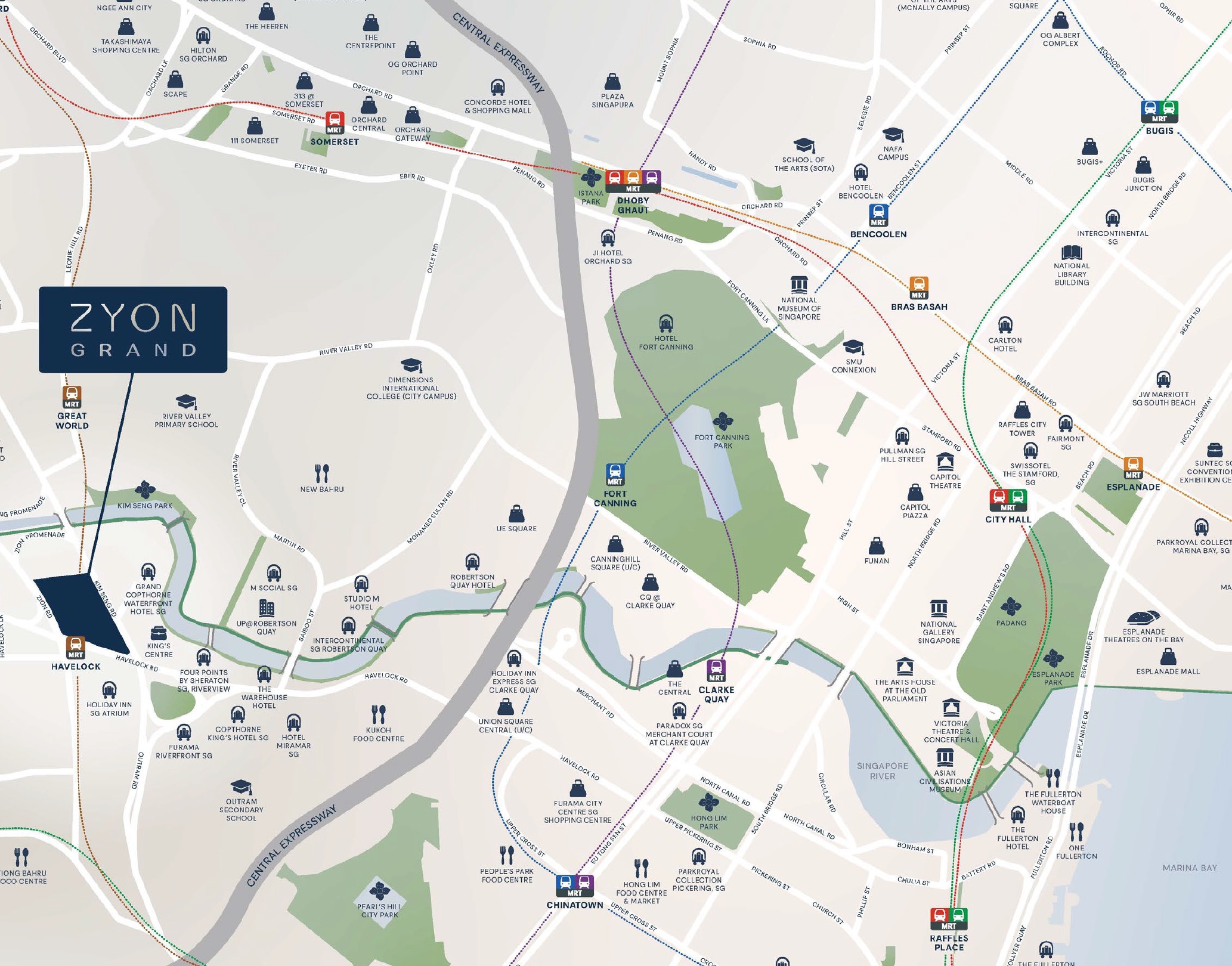 Zyon Grand – Location Map