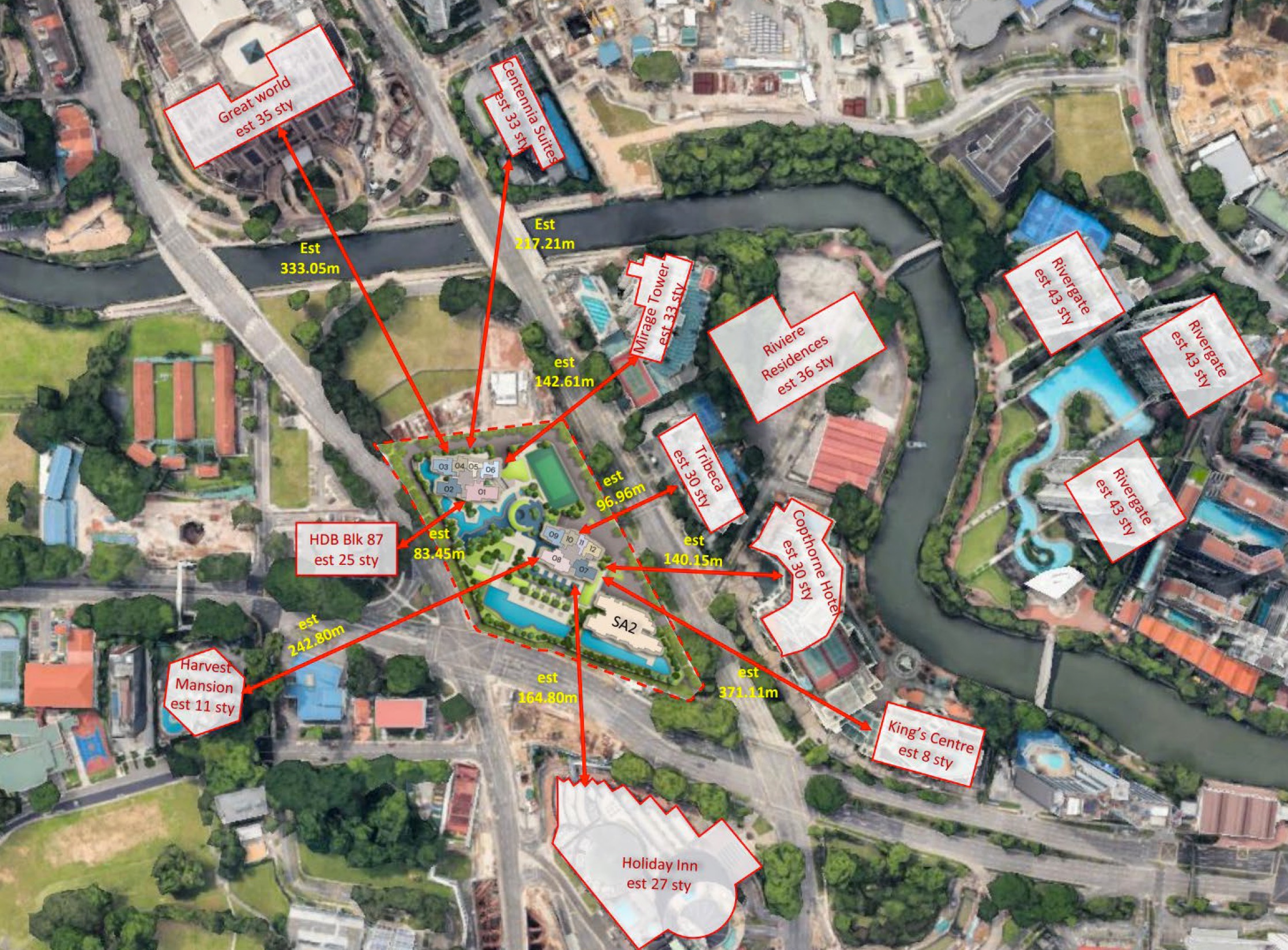 Zyon Grand – Surrounding Buildlings