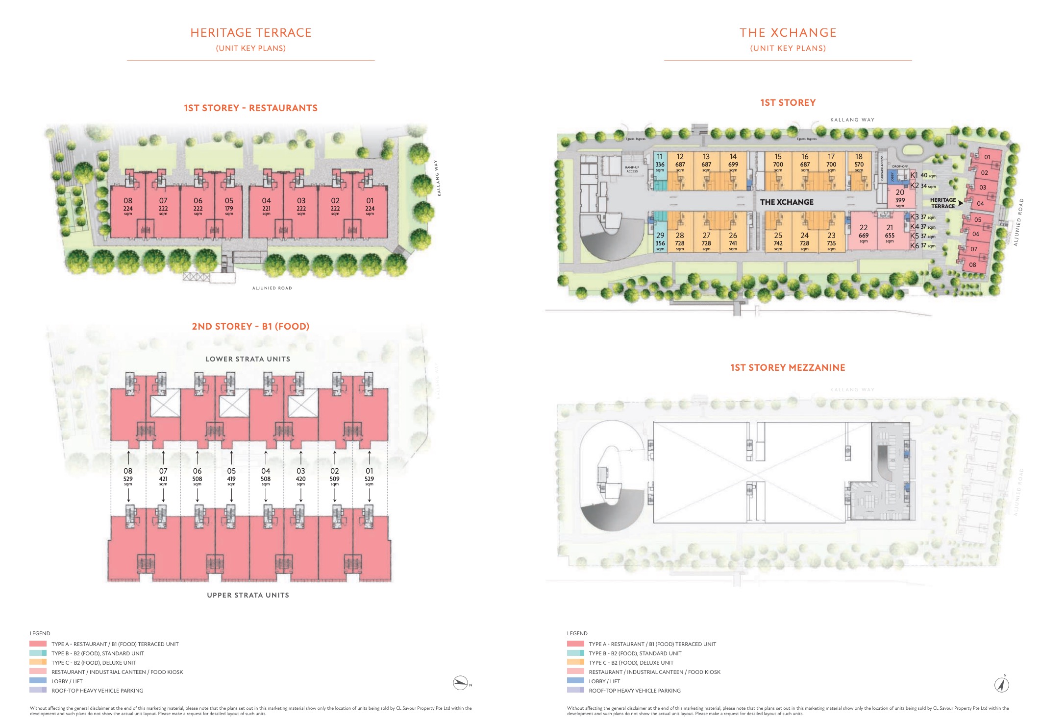 Gourmet Xchange Level 1 & 2 Floor Plan