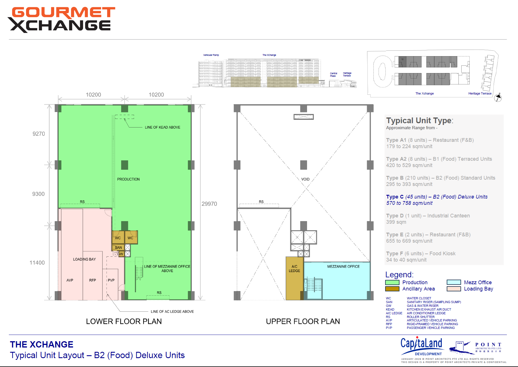 Gourmet Xchange – The Xchange Building Floor Plan (Deluxe)