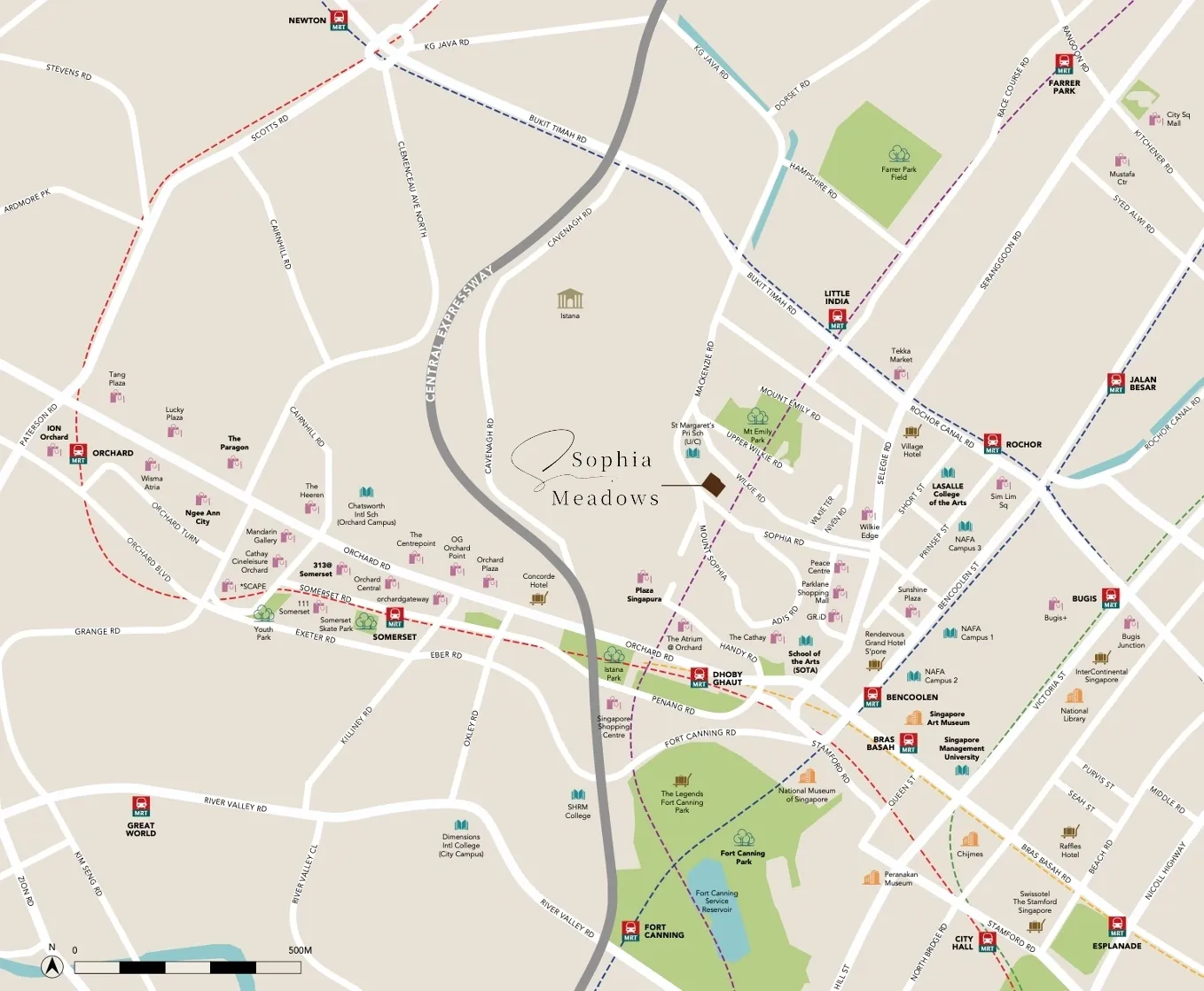 Sophia Meadows – Locaiton Map