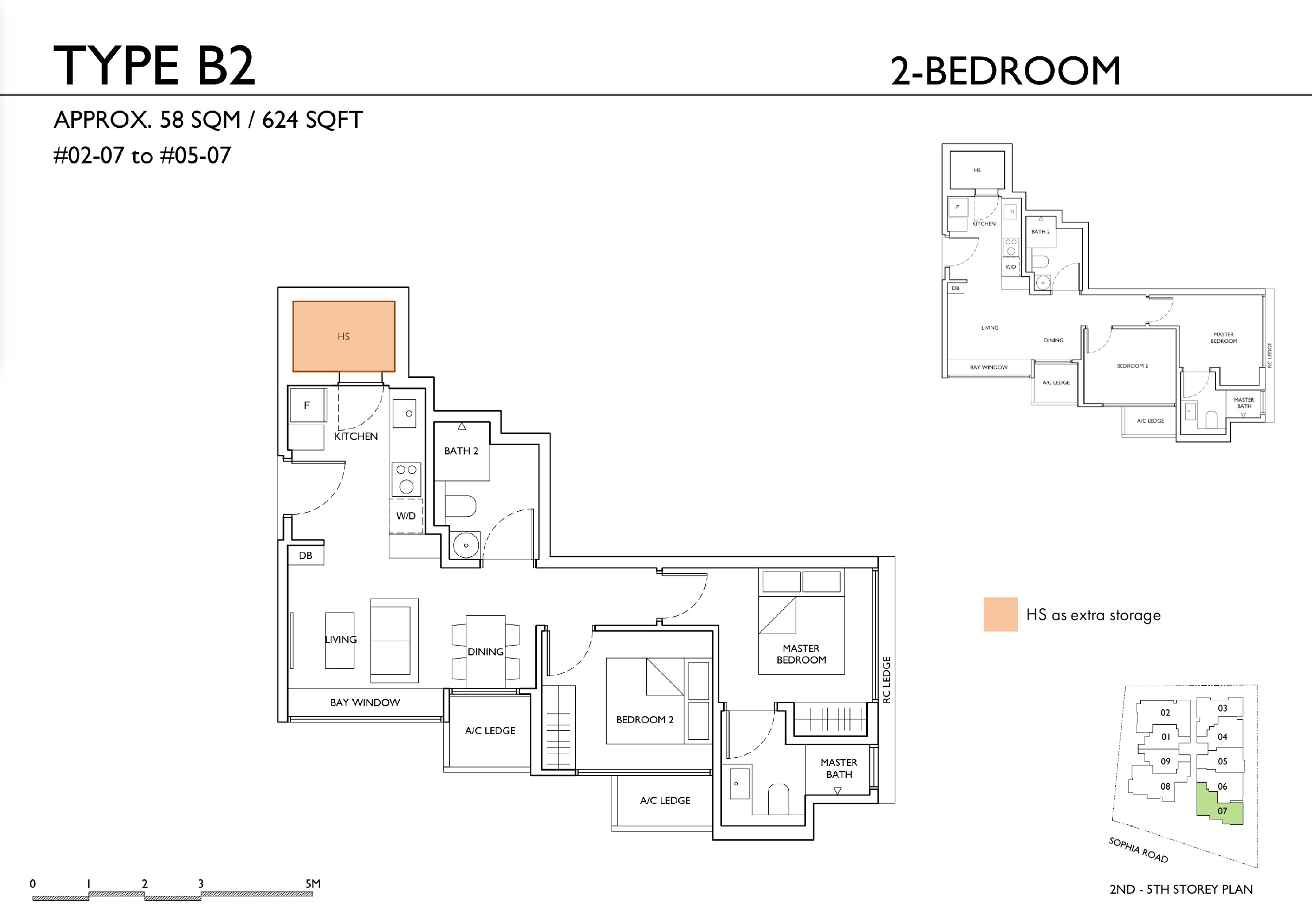 Sophia Meadows – Type B2 2BR Floor Plan