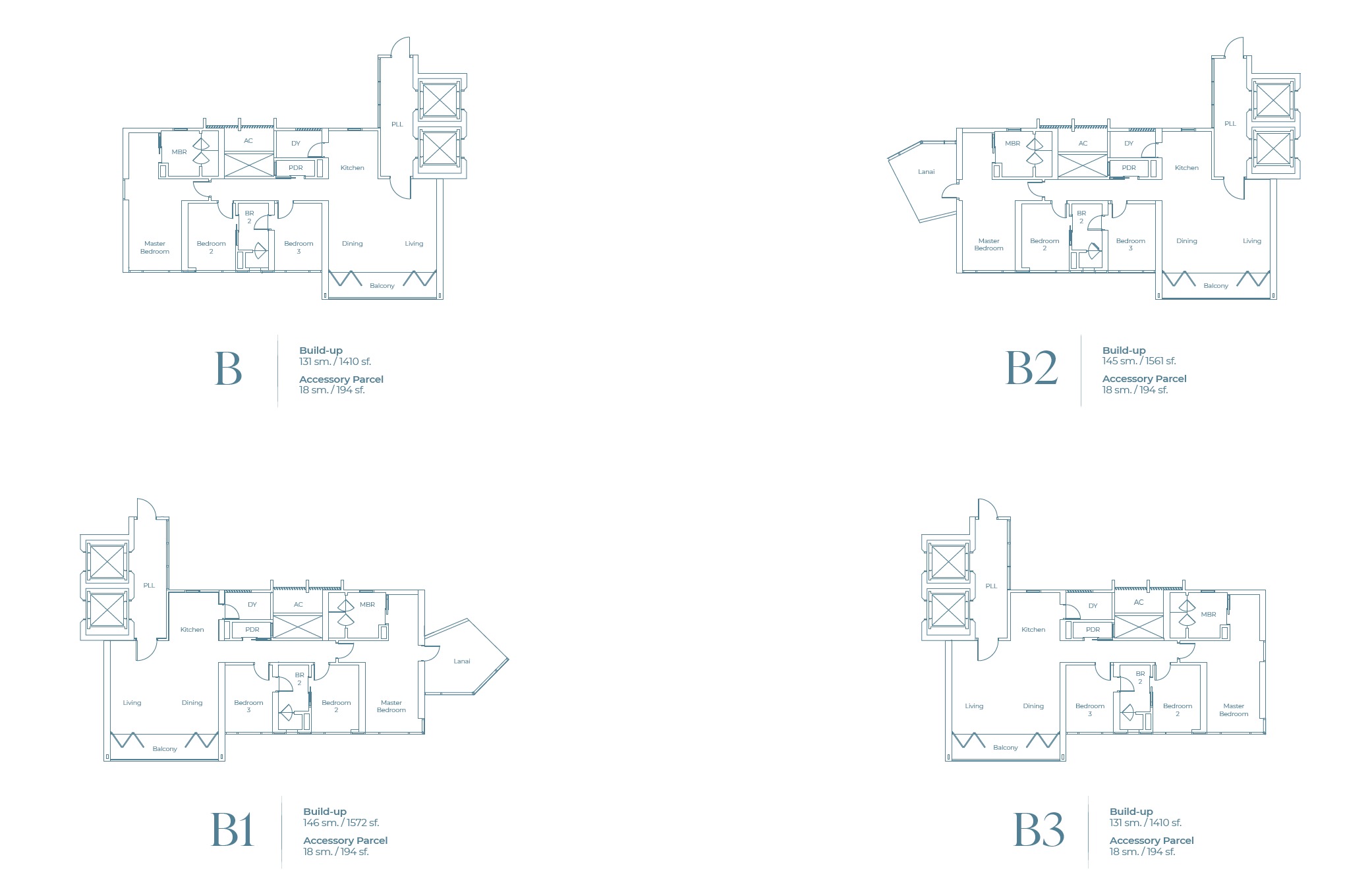 The Light Water Residences – Type B Floor Plan