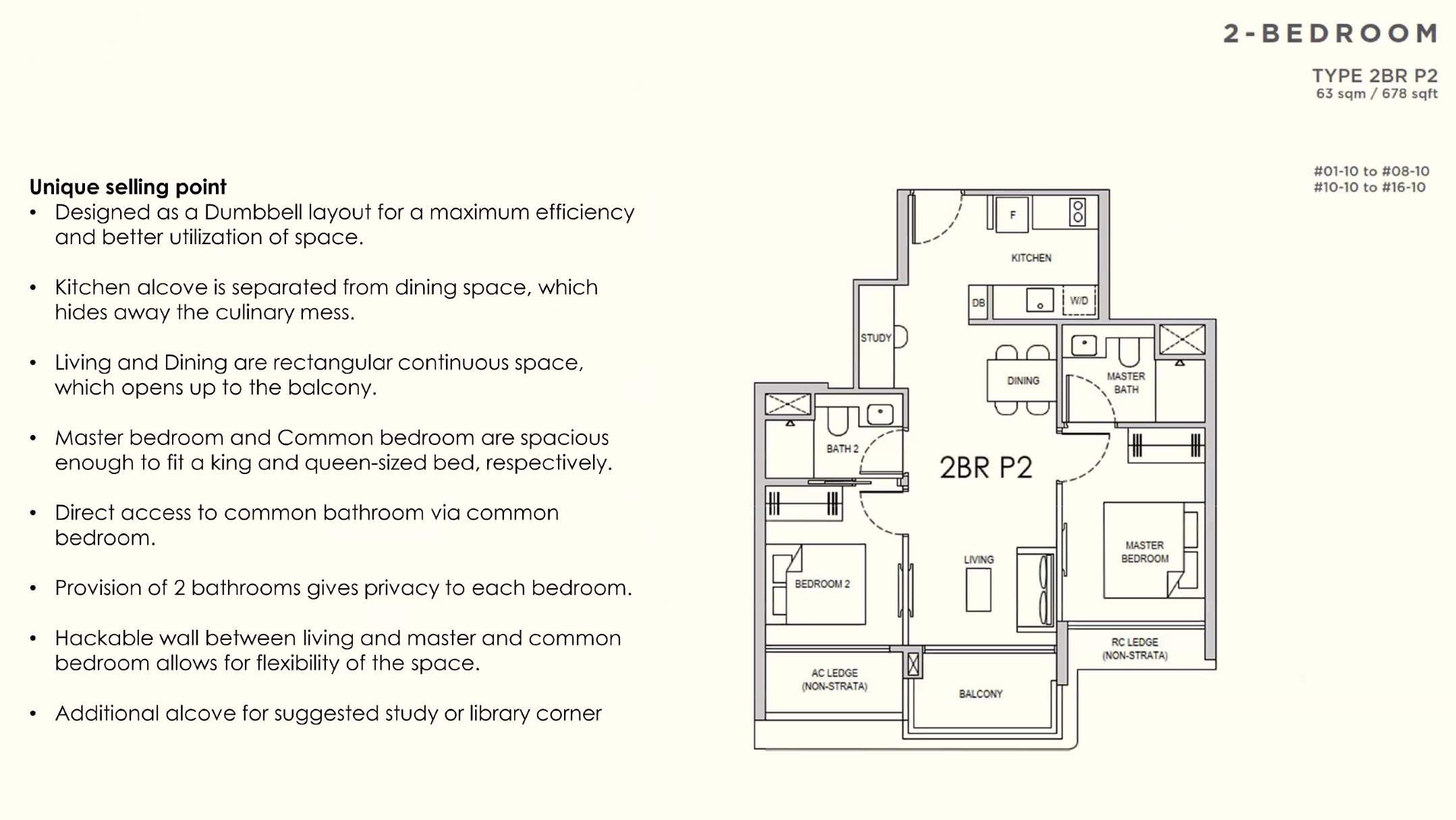 Lentor Gardens 2BR P2 Floor Plan