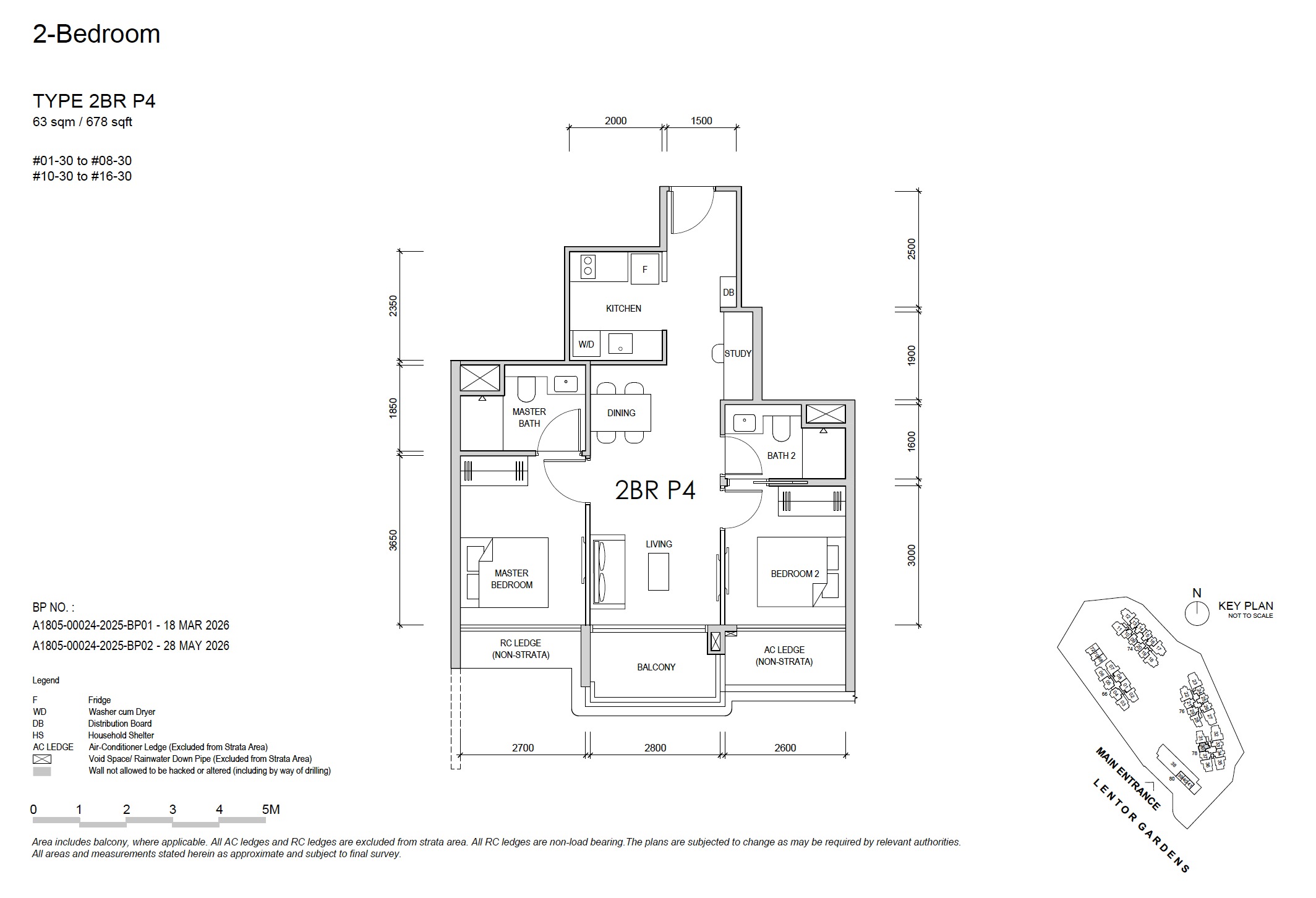 Lentor Gardens – 2BR P4 Floor Plan