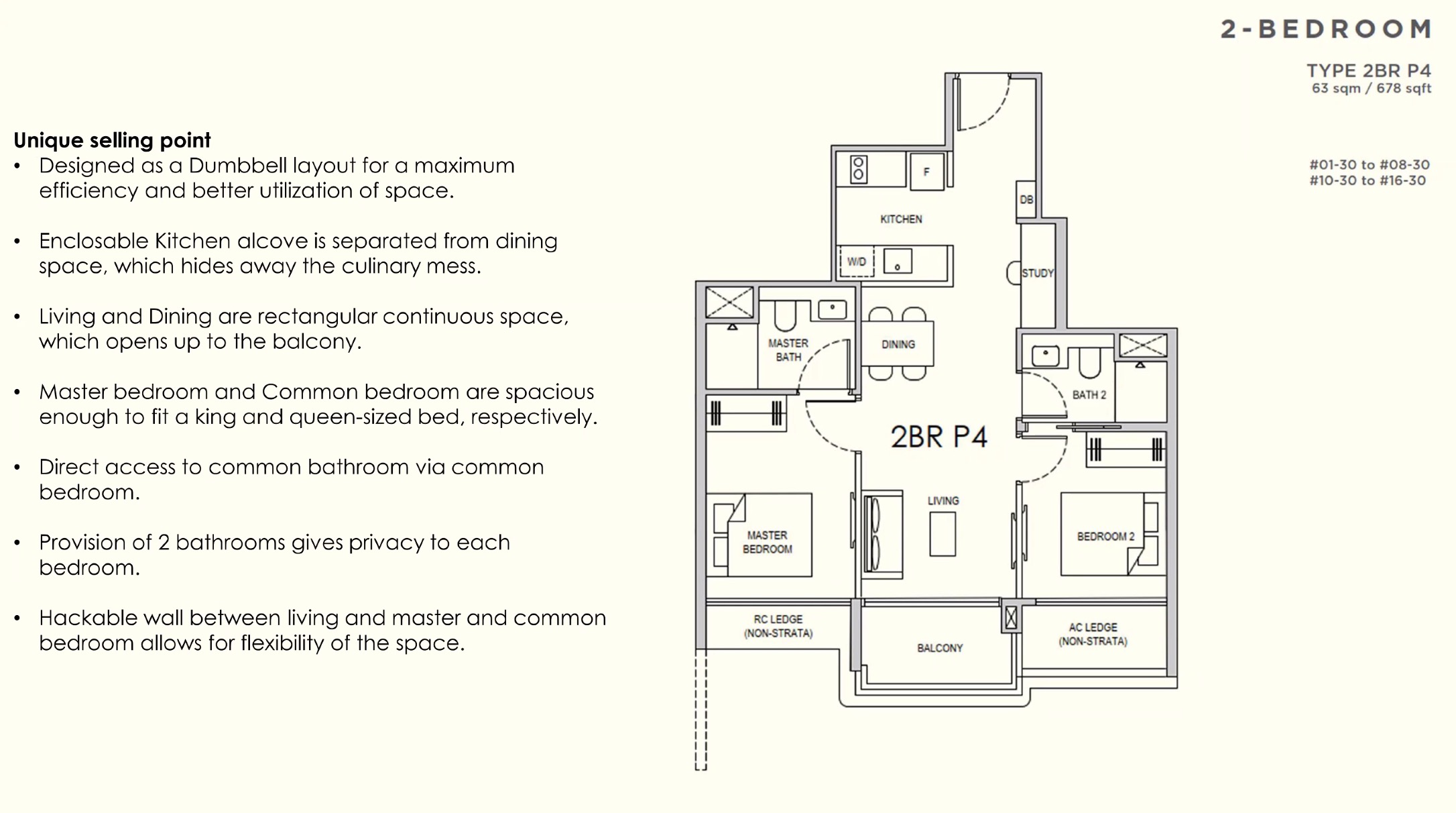 Lentor Gardens 2BR P4 Floor Plan