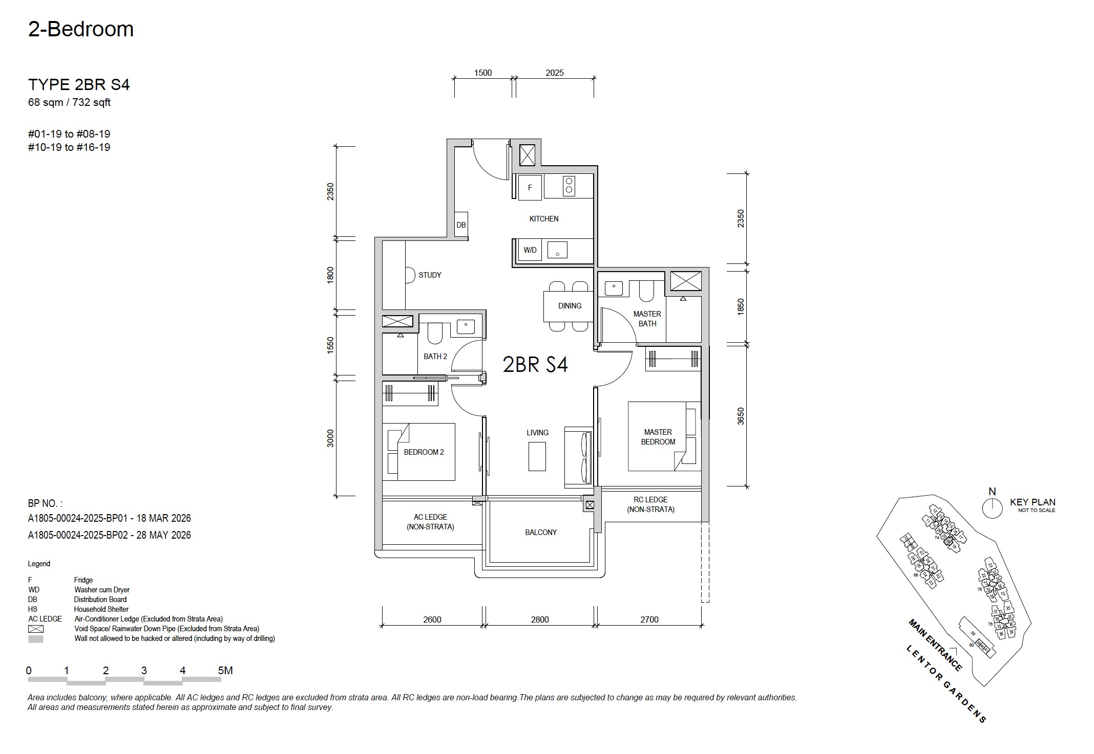 Lentor Gardens – 2BR S4 Floor Plan