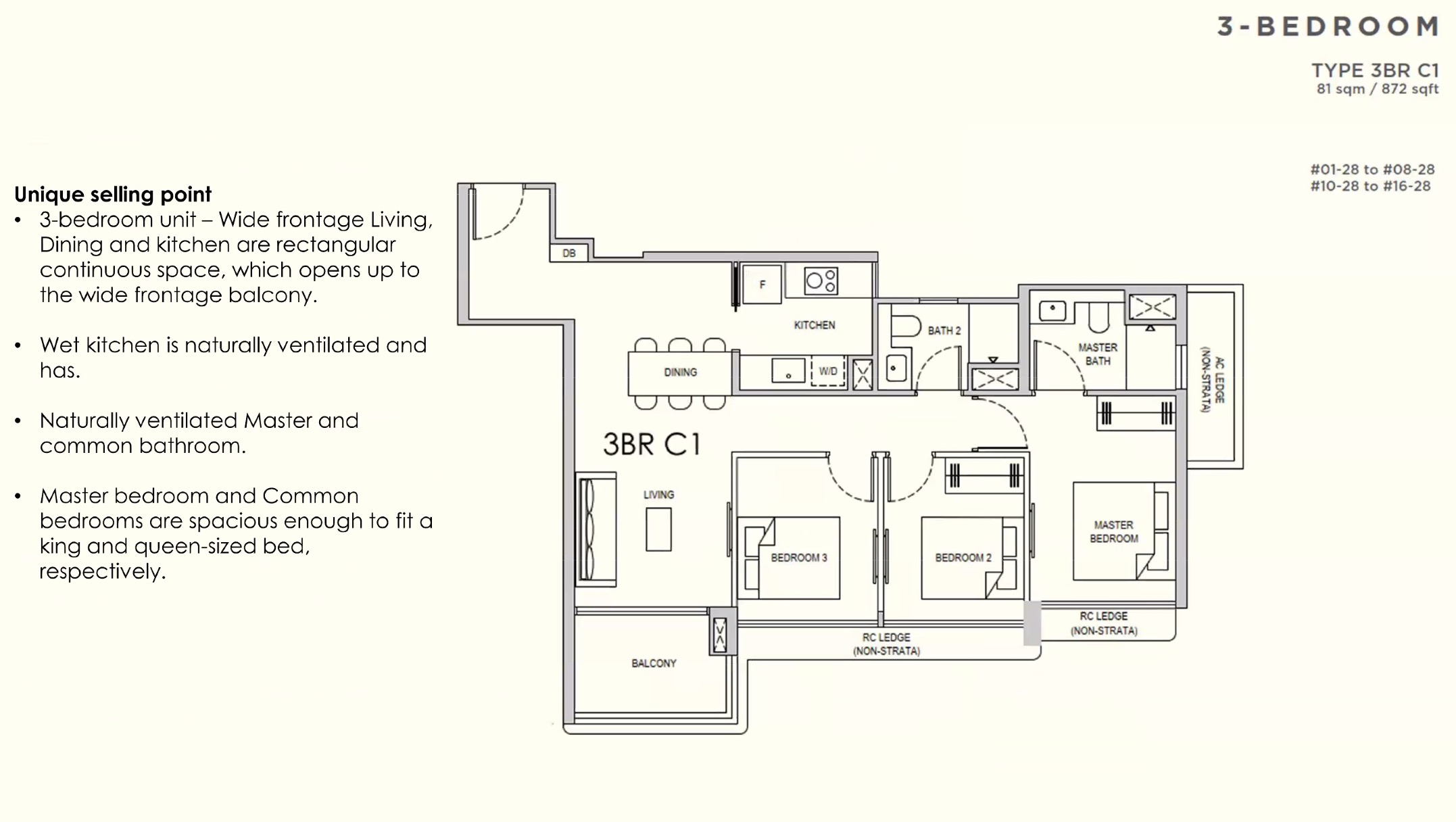 Lentor Gardens 3BR C1 Floor Plan