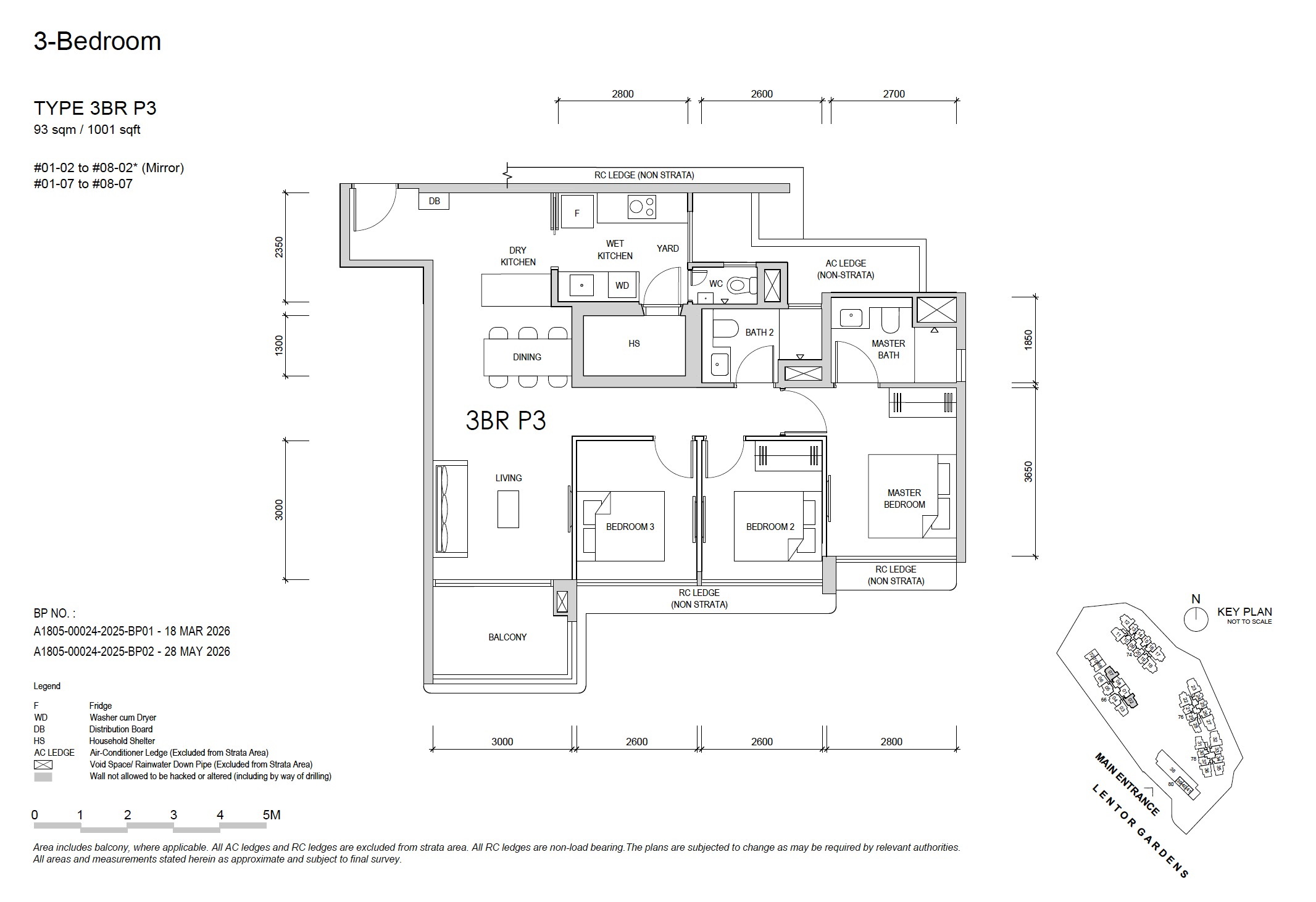 Lentor Gardens 3BR P3 Floor Plan