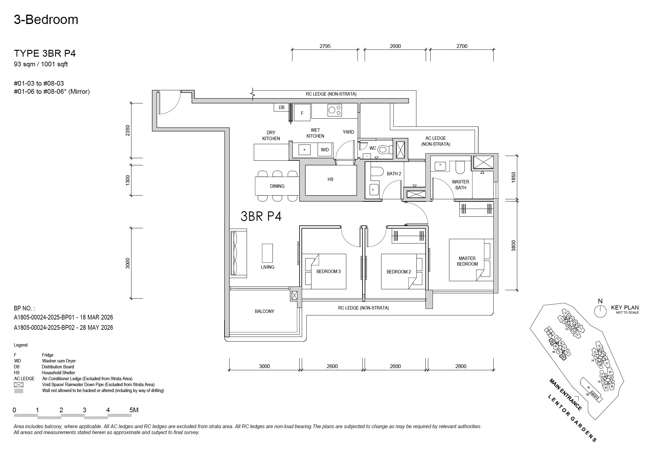 Lentor Gardens 3BR P4 Floor Plan