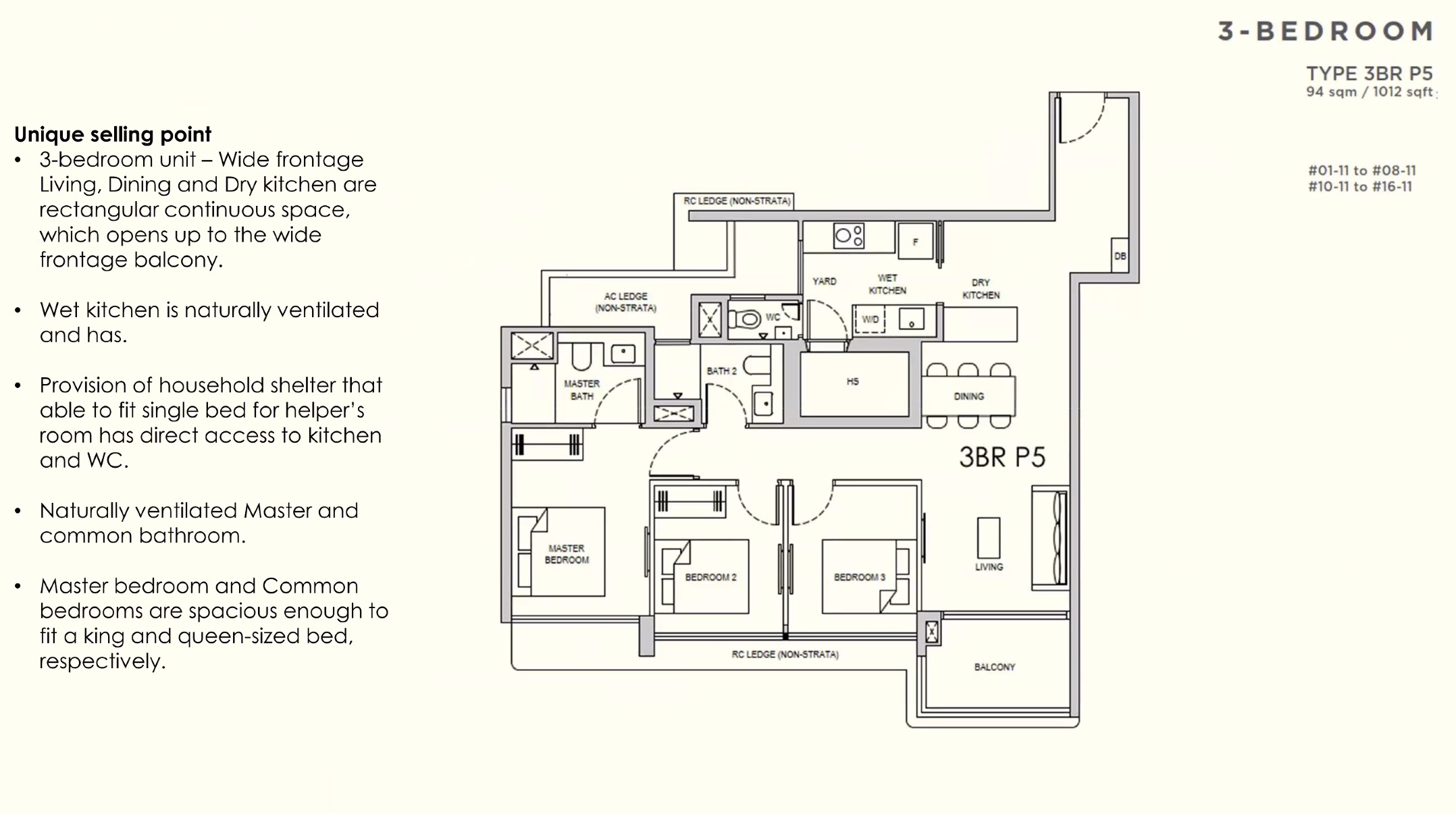 Lentor Gardens 3BR P5 Floor Plan