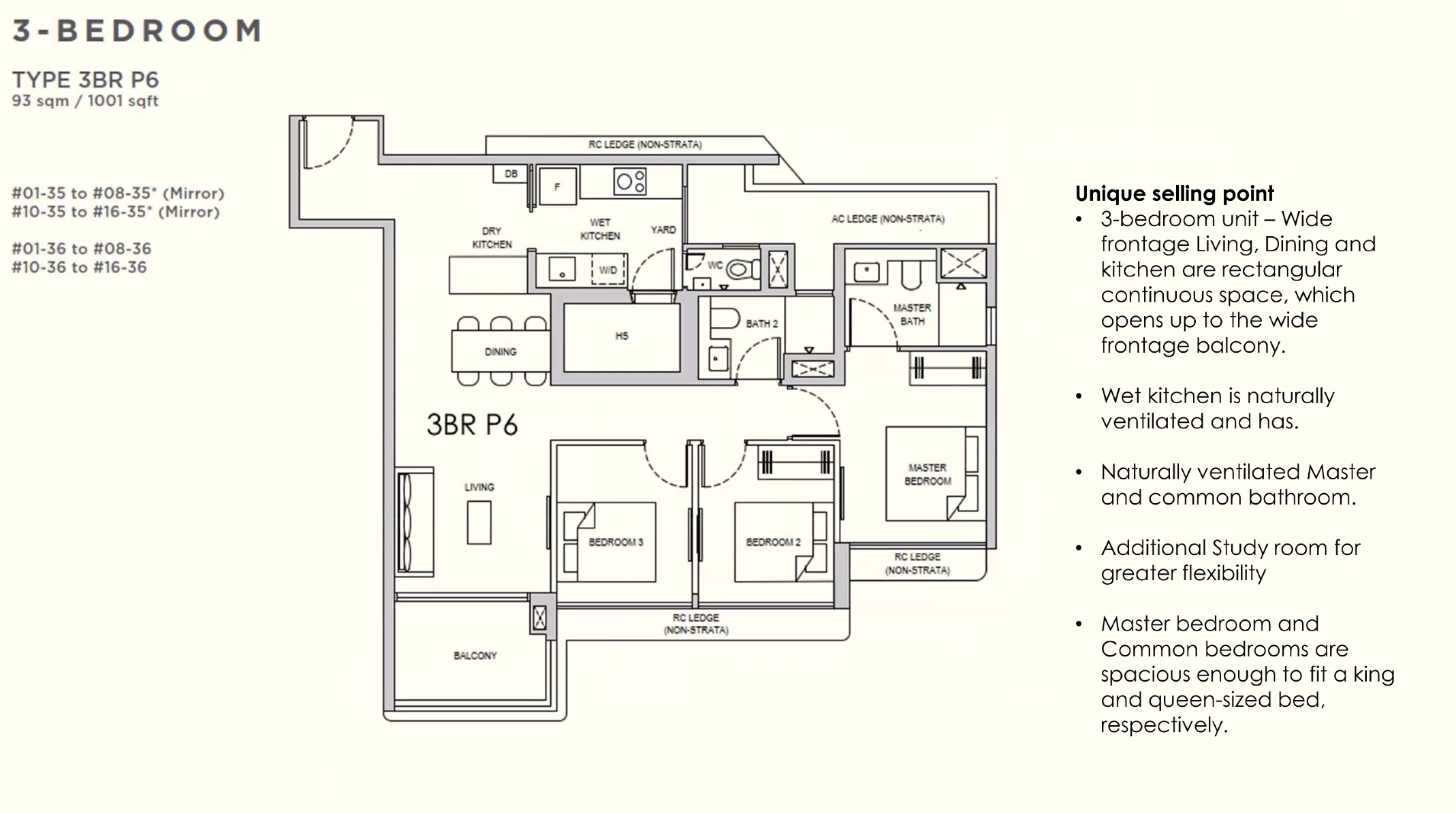 Lentor Gardens 3BR P6 Floor Plan