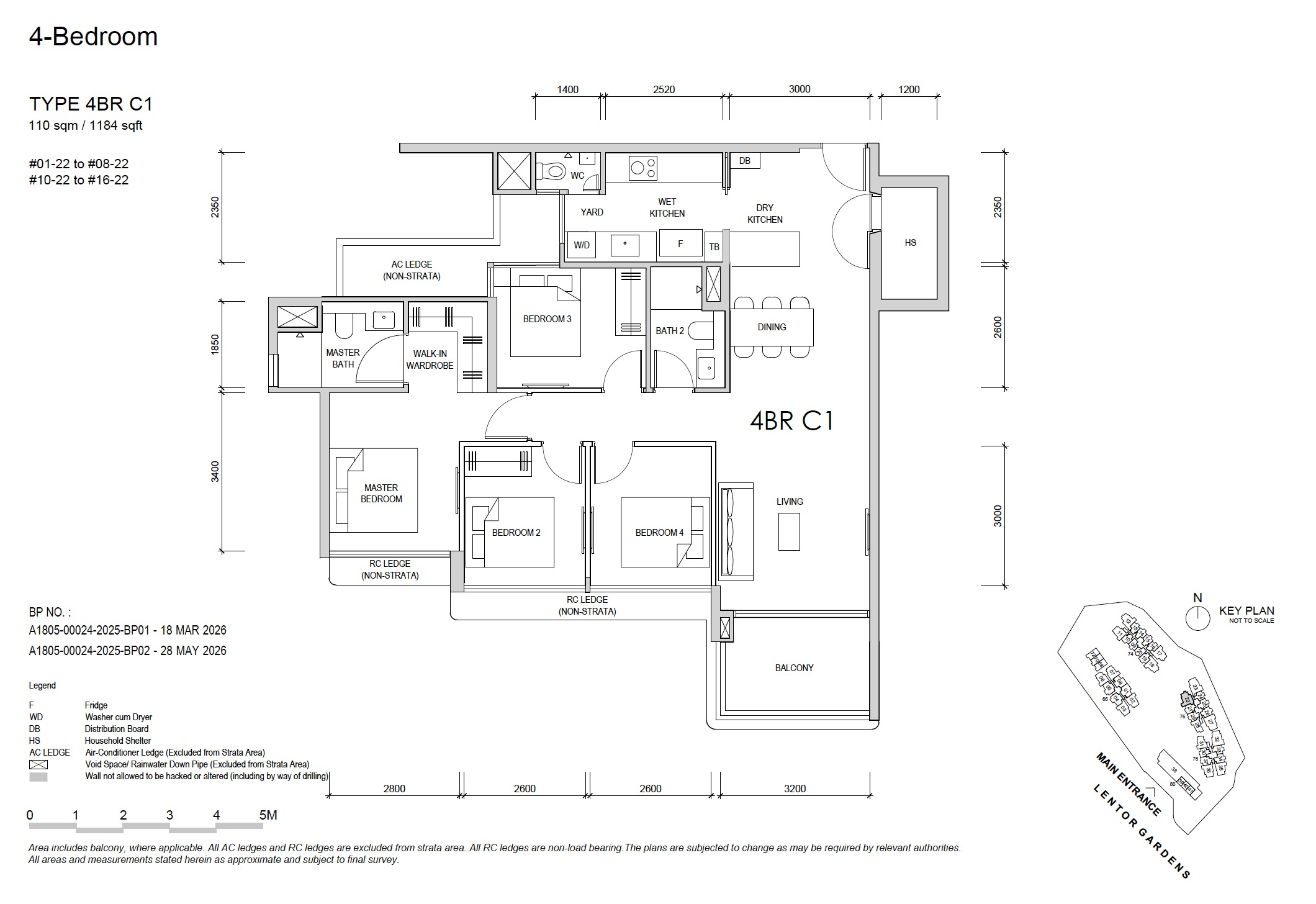 Lentor Gardens 4BR C1 Floor Plan