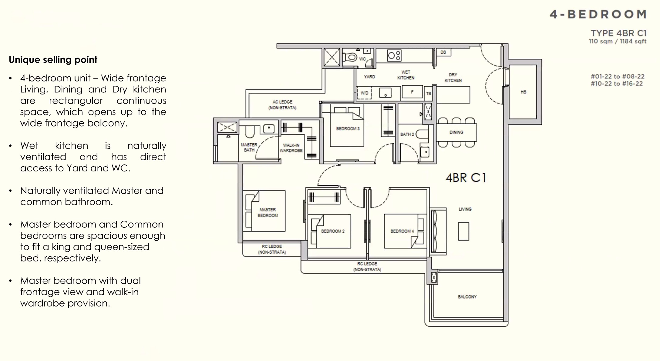 Lentor Gardens 4BR C1 Floor Plan