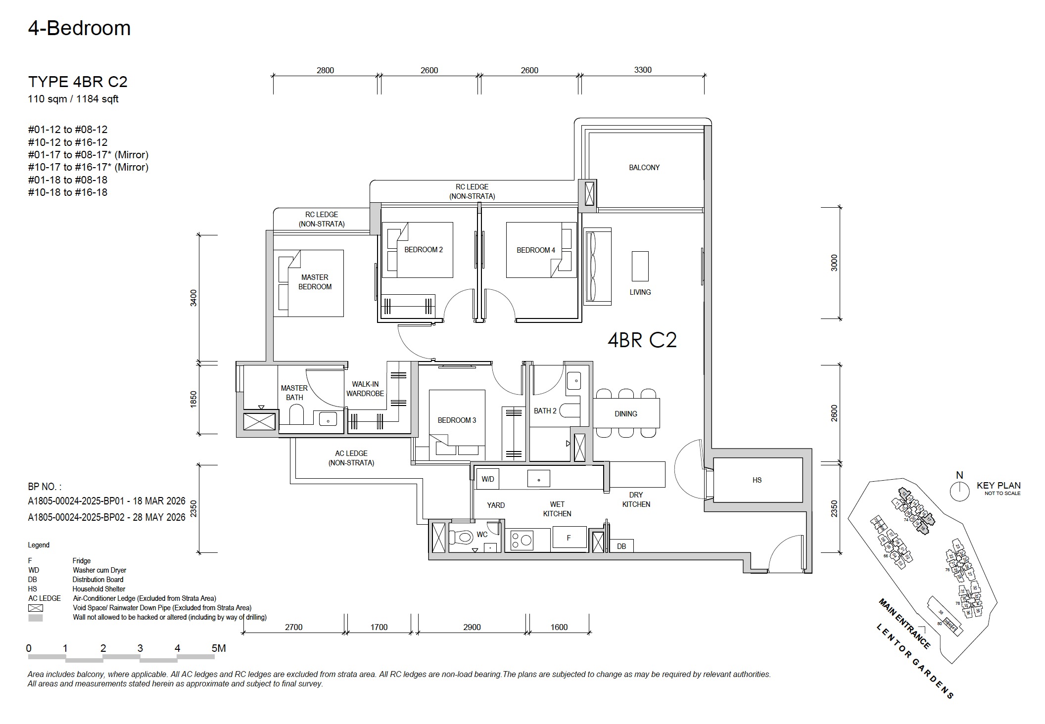 Lentor Gardens 4BR C2 Floor Plan