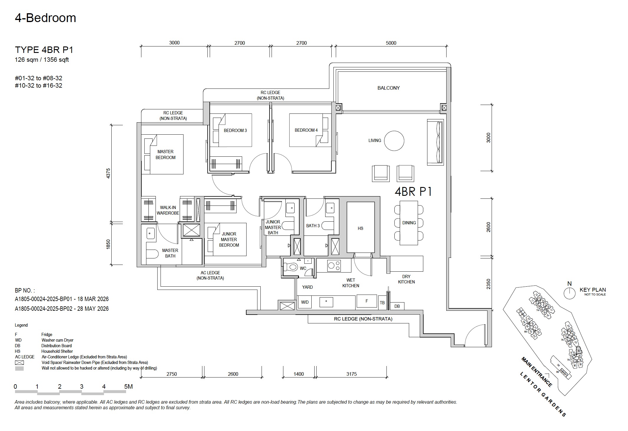 Lentor Gardens 4BR P1 Floor Plan