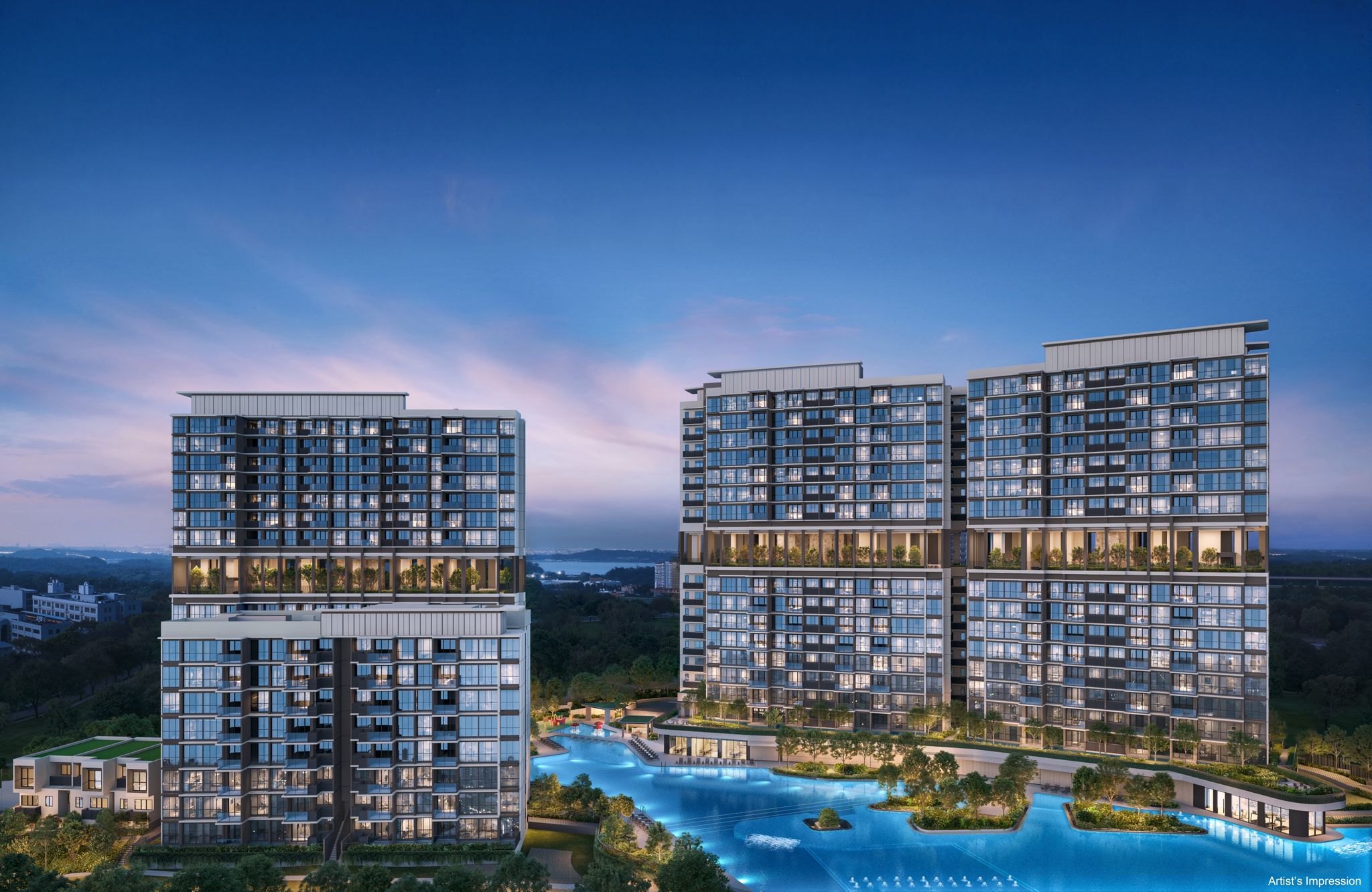 Lentor Gardens Residences – Night View2