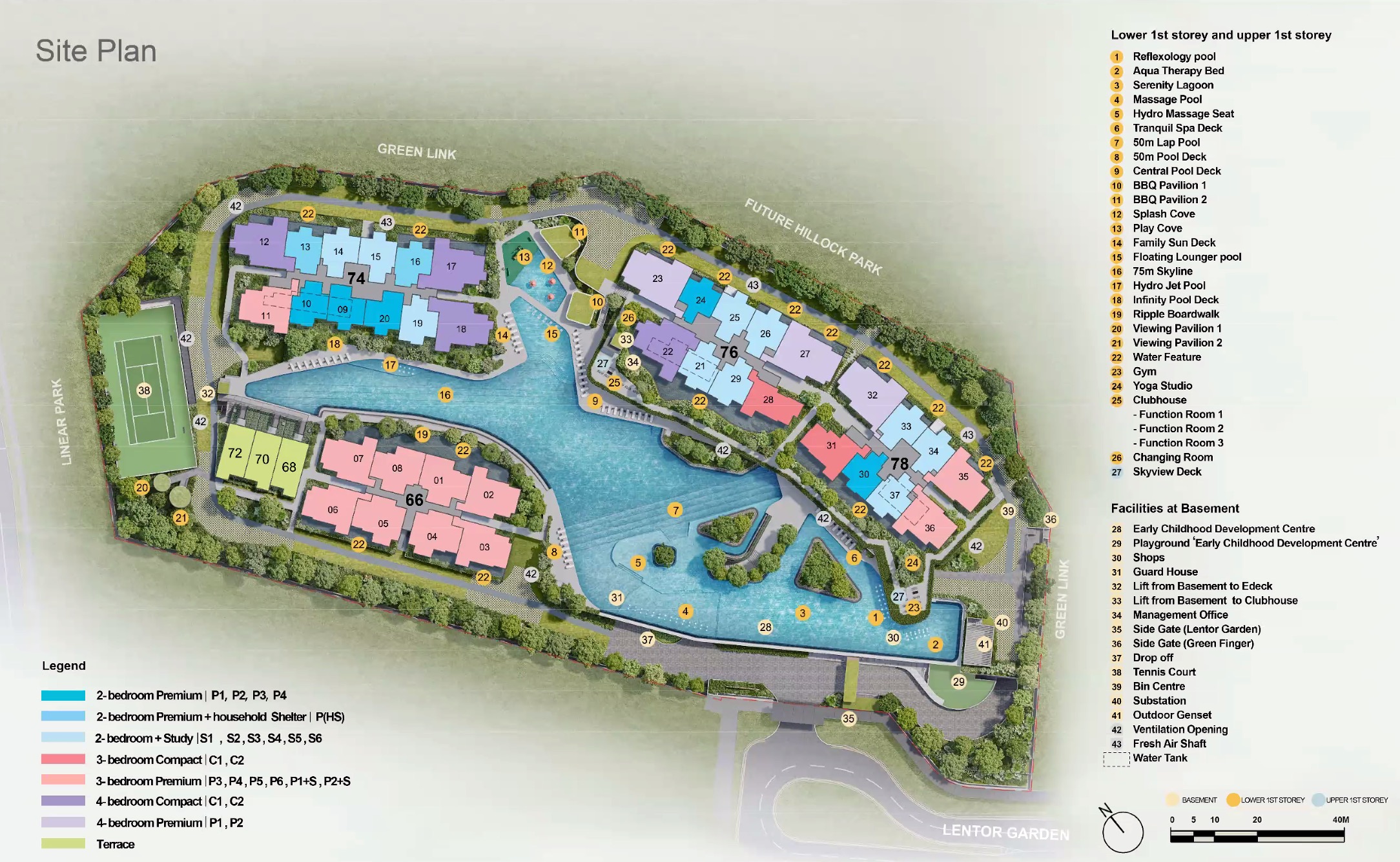 Lentor Gardens Residences – Site Plan