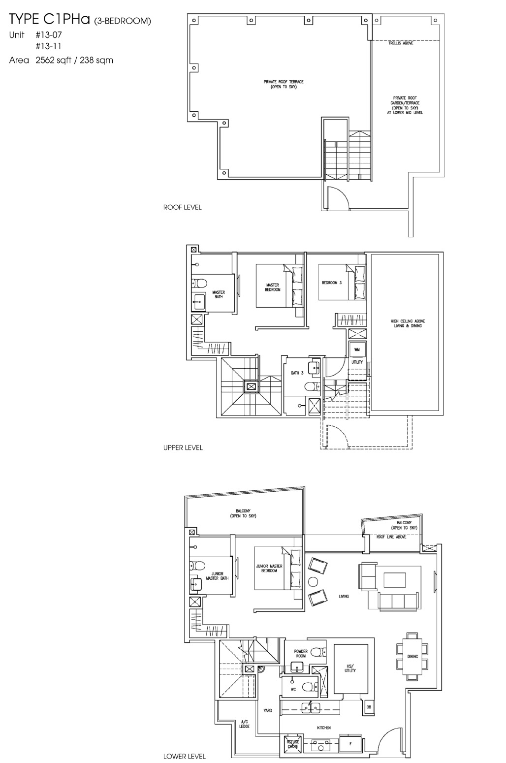 Skies Miltonia – Available Units 3BR Penthouse