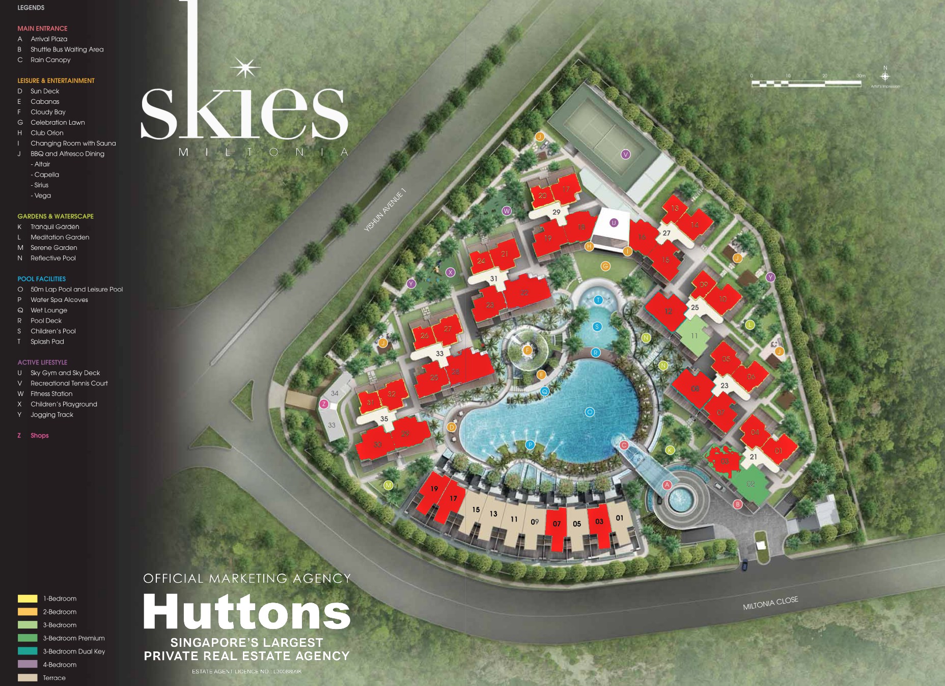 Skies Miltonia – Available Units Site Plan