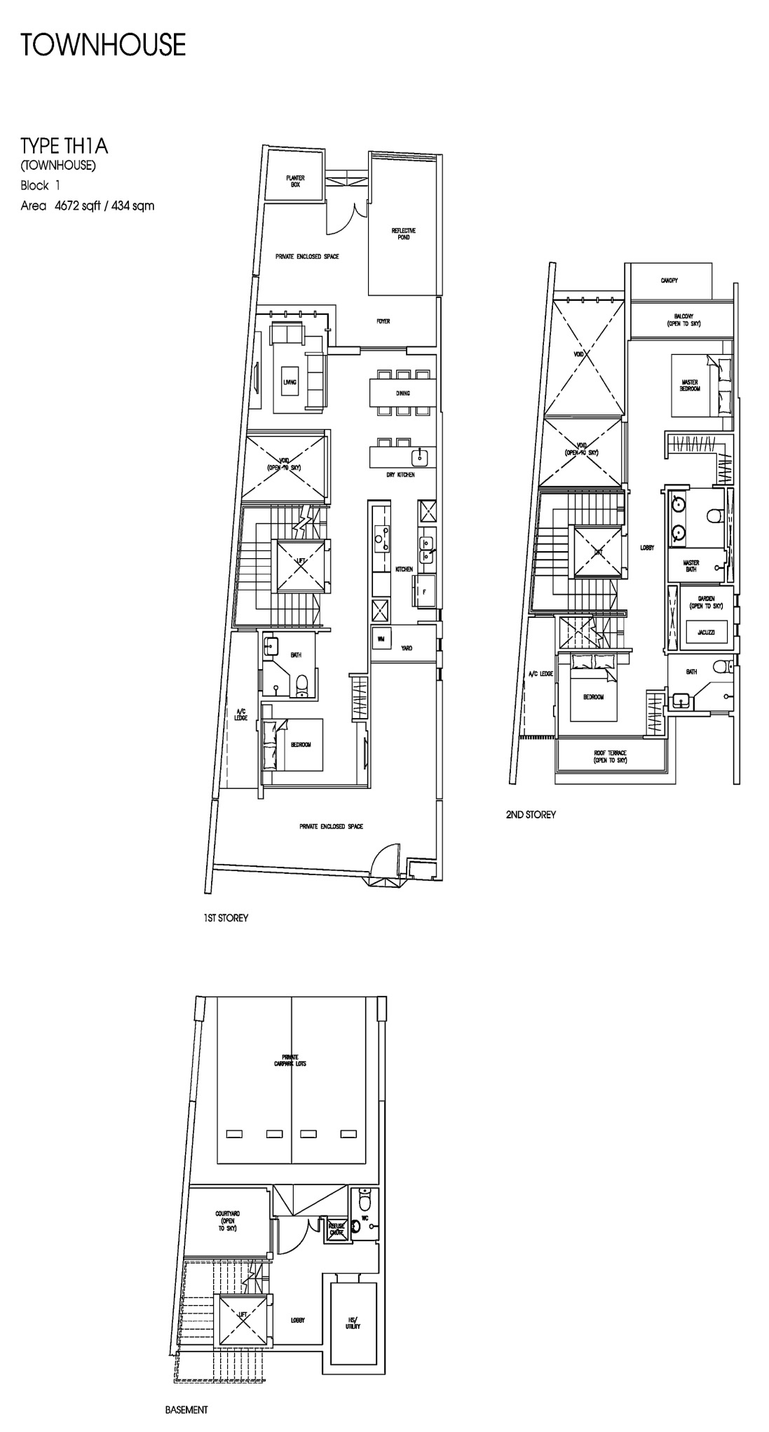 Skies Miltonia – Available Units Townhouse TH1A