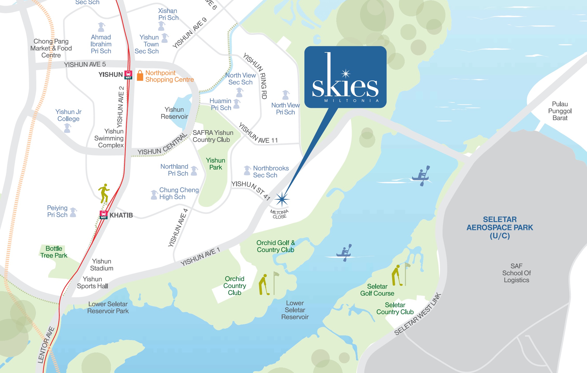 Skies Miltonia Location Map
