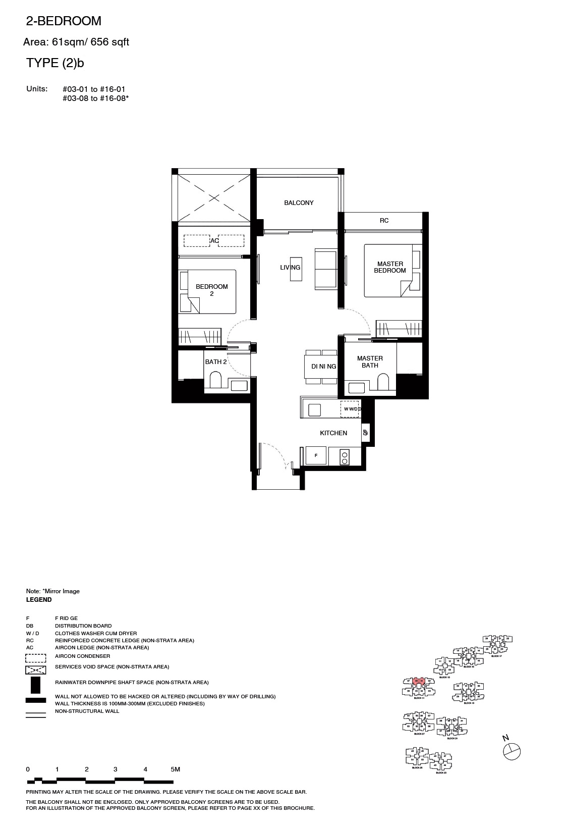 TGR – Floor Plan 2BR 2b