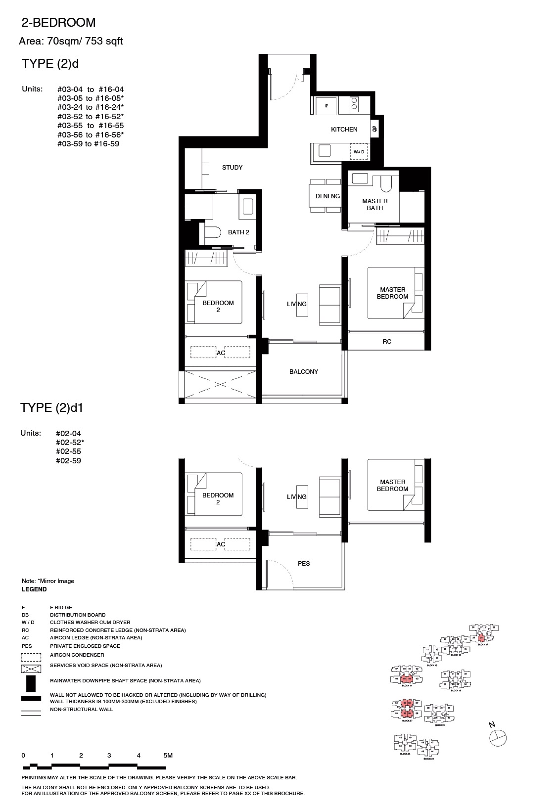 TGR – Floor Plan 2BR 2d