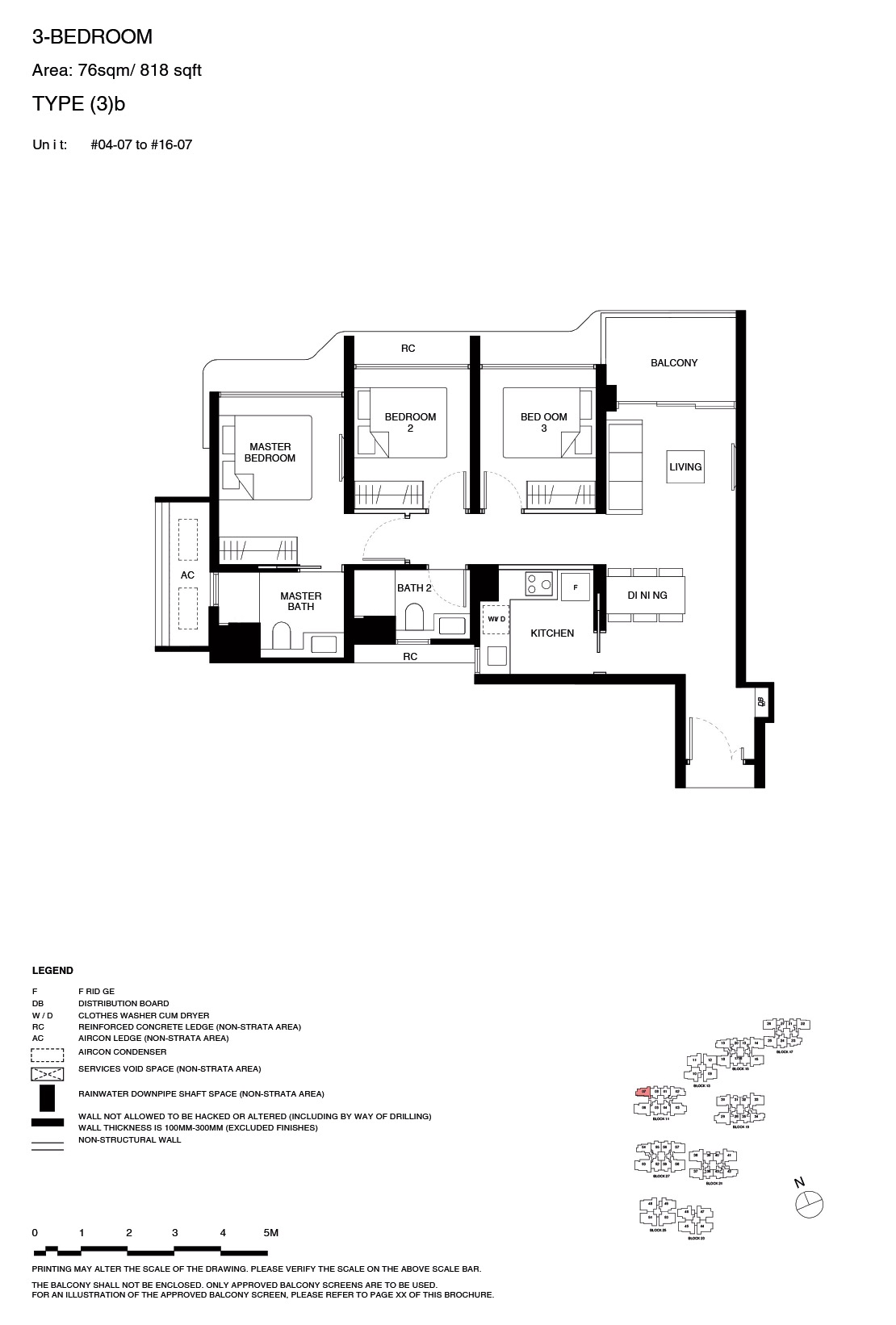 TGR – Floor Plan 3BR 3b