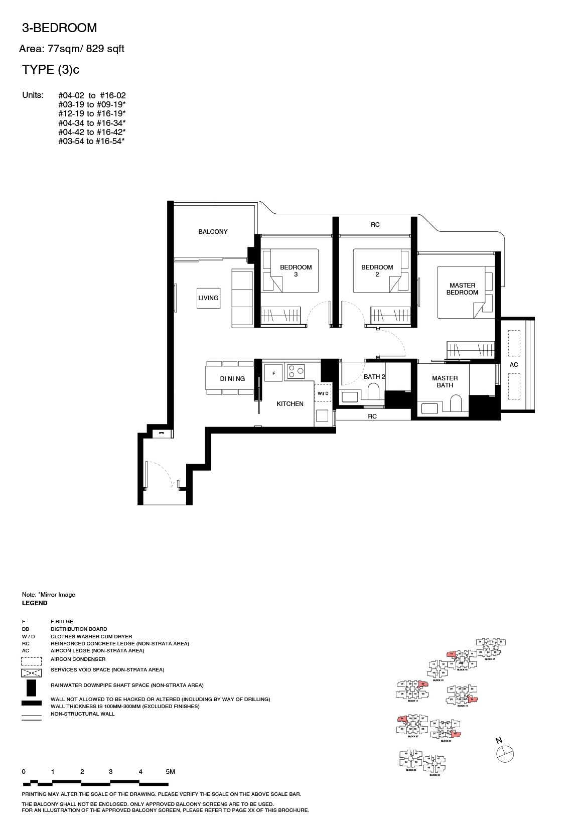 TGR – Floor Plan 3BR 3c