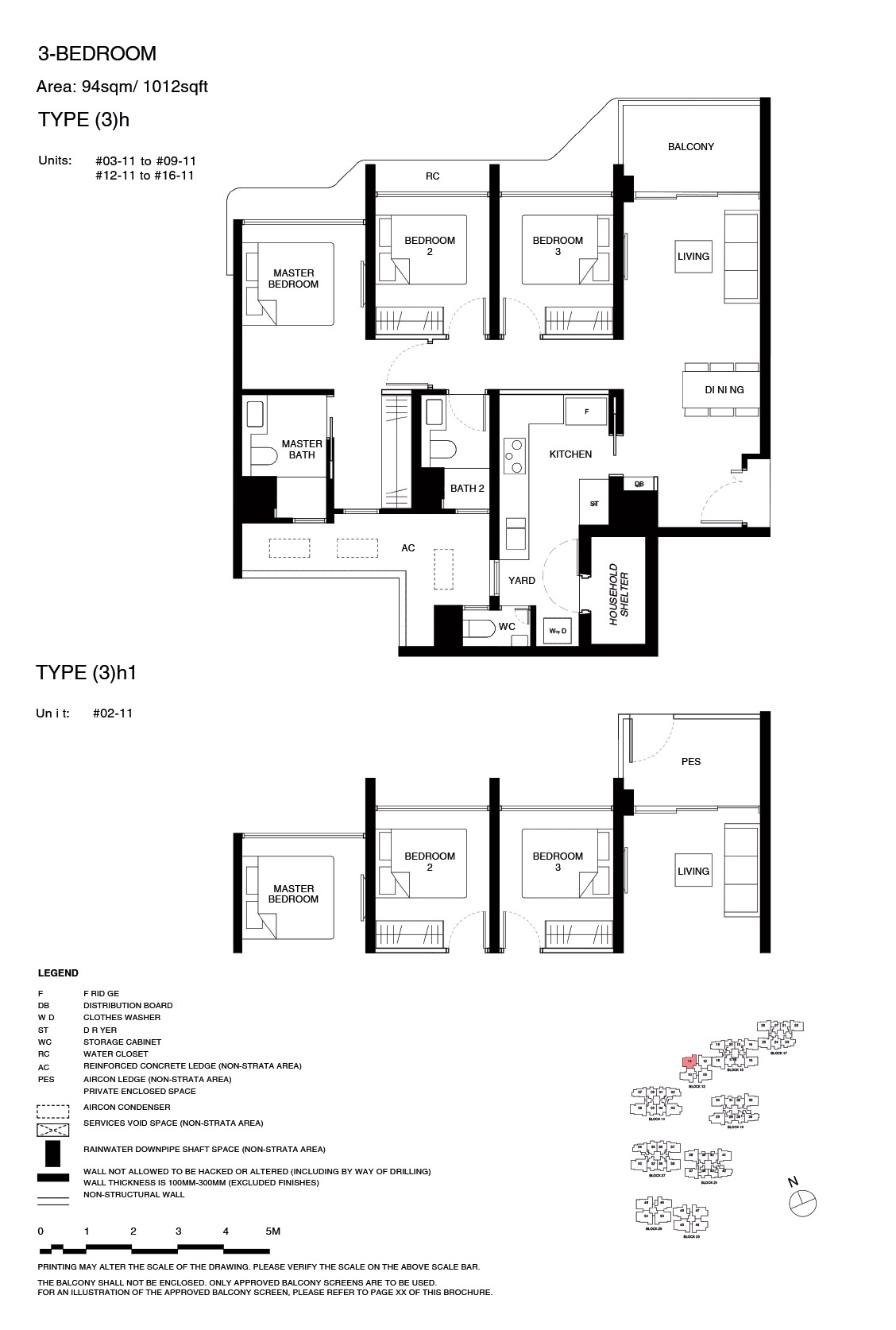 TGR – Floor Plan 3BR 3h