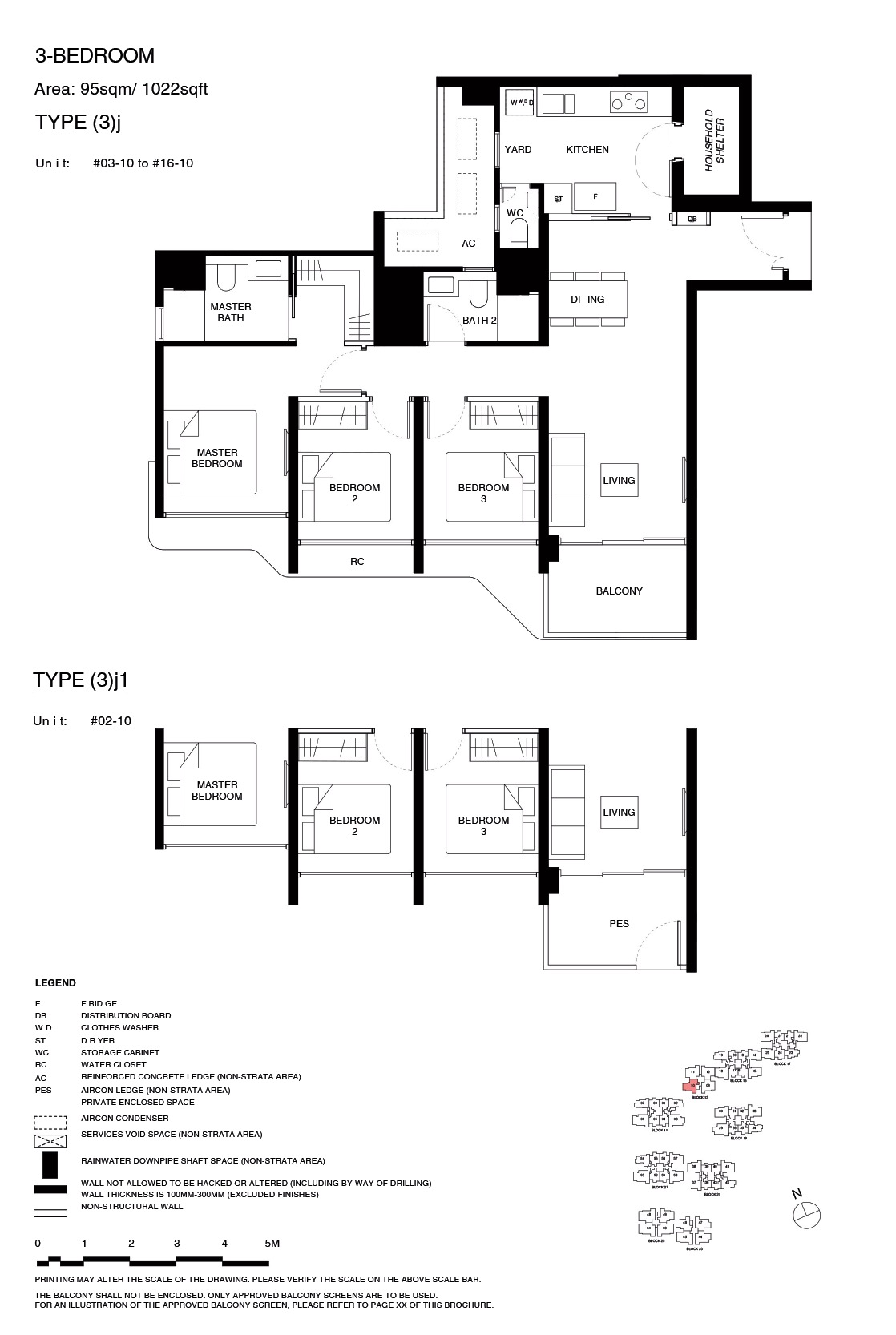 TGR – Floor Plan 3BR 3j