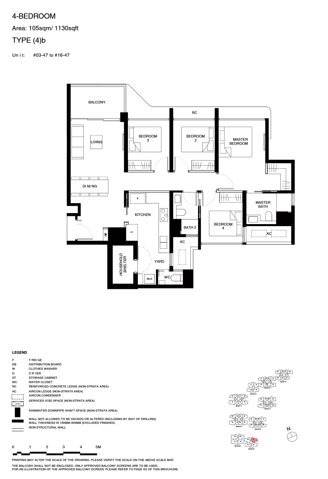 TGR – Floor Plan 4BR 4b