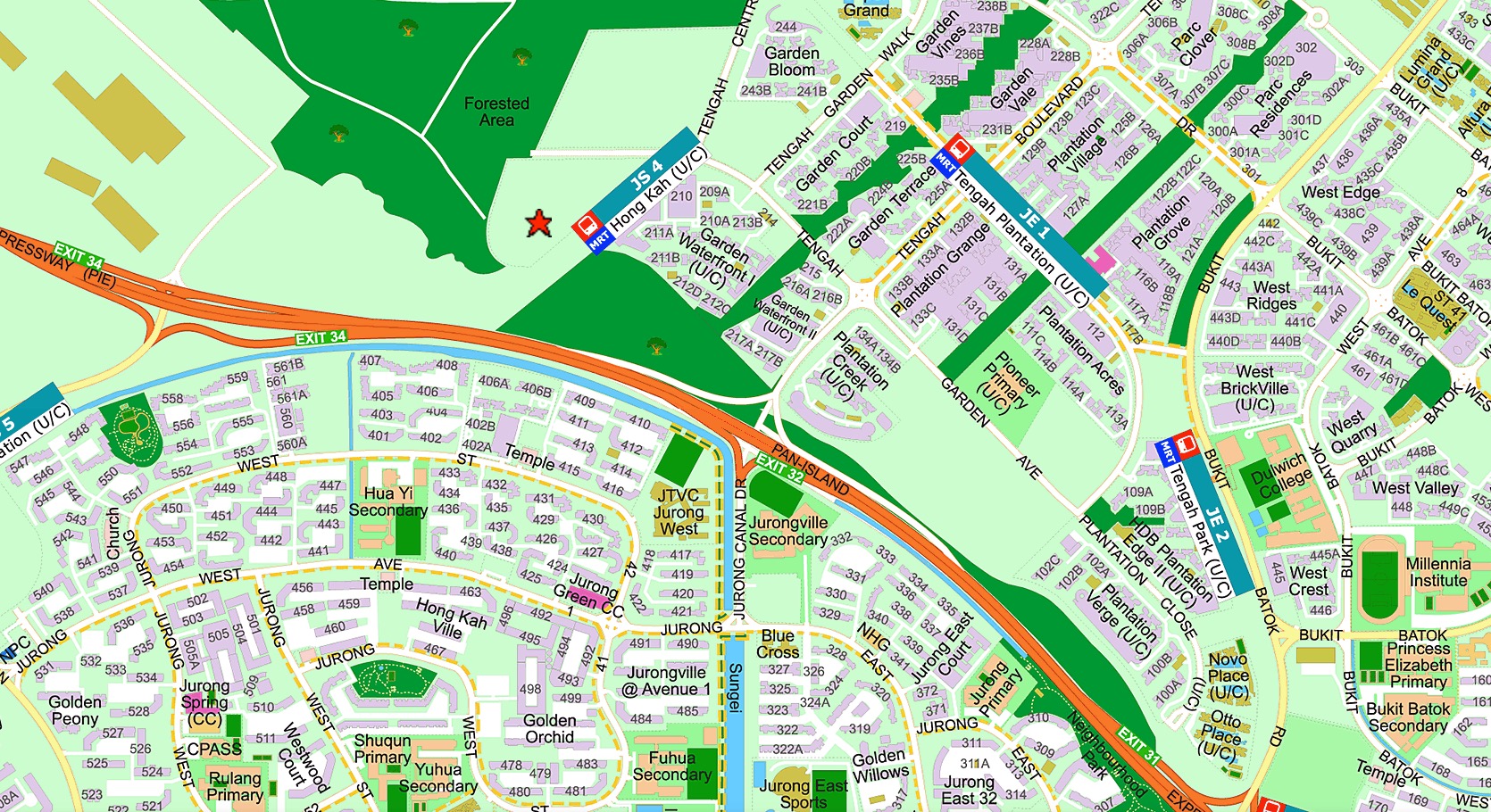 Tengah Garden Avenue Condo Street Directory