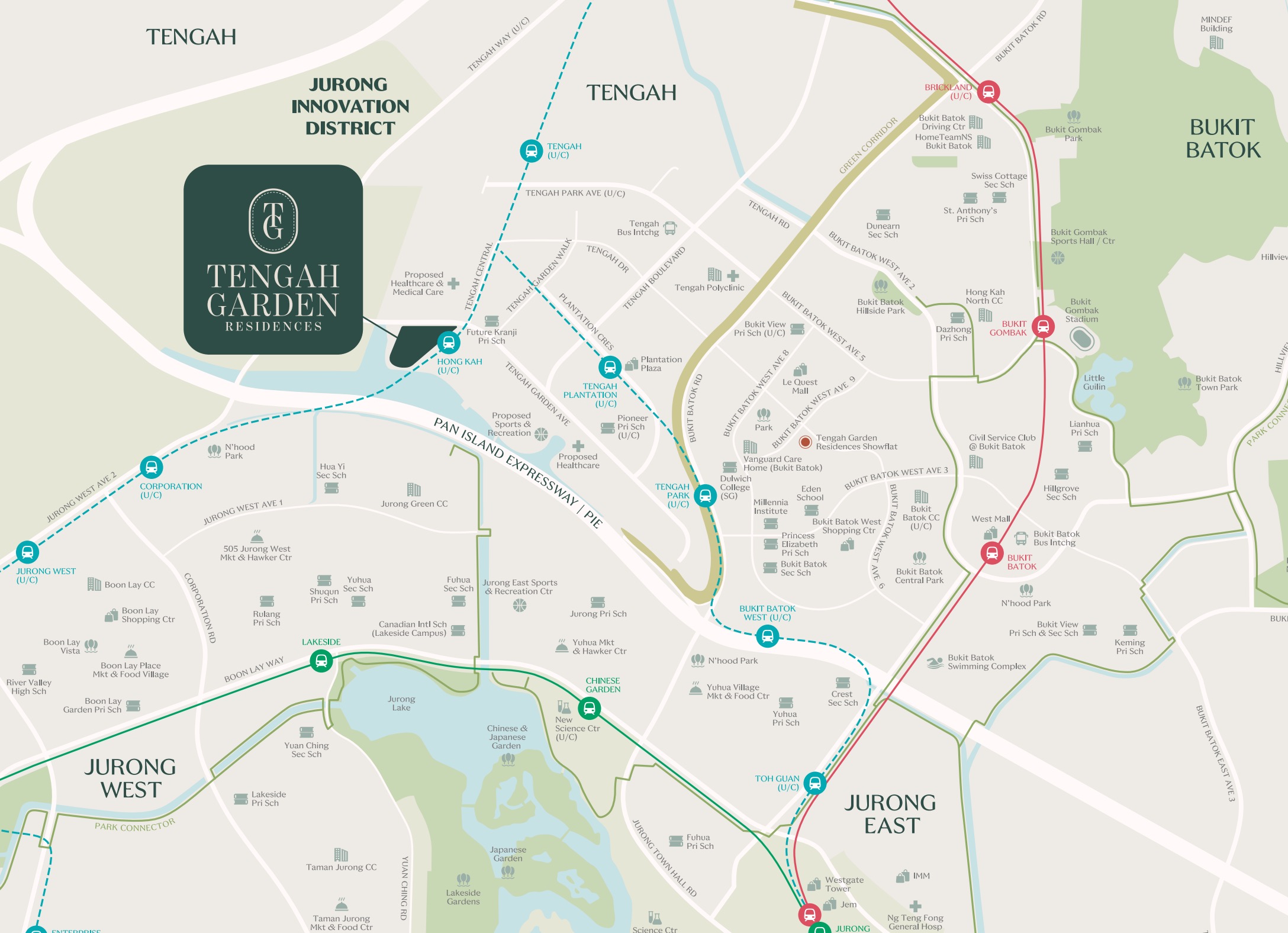 Tengah Garden Residences – Location Map New