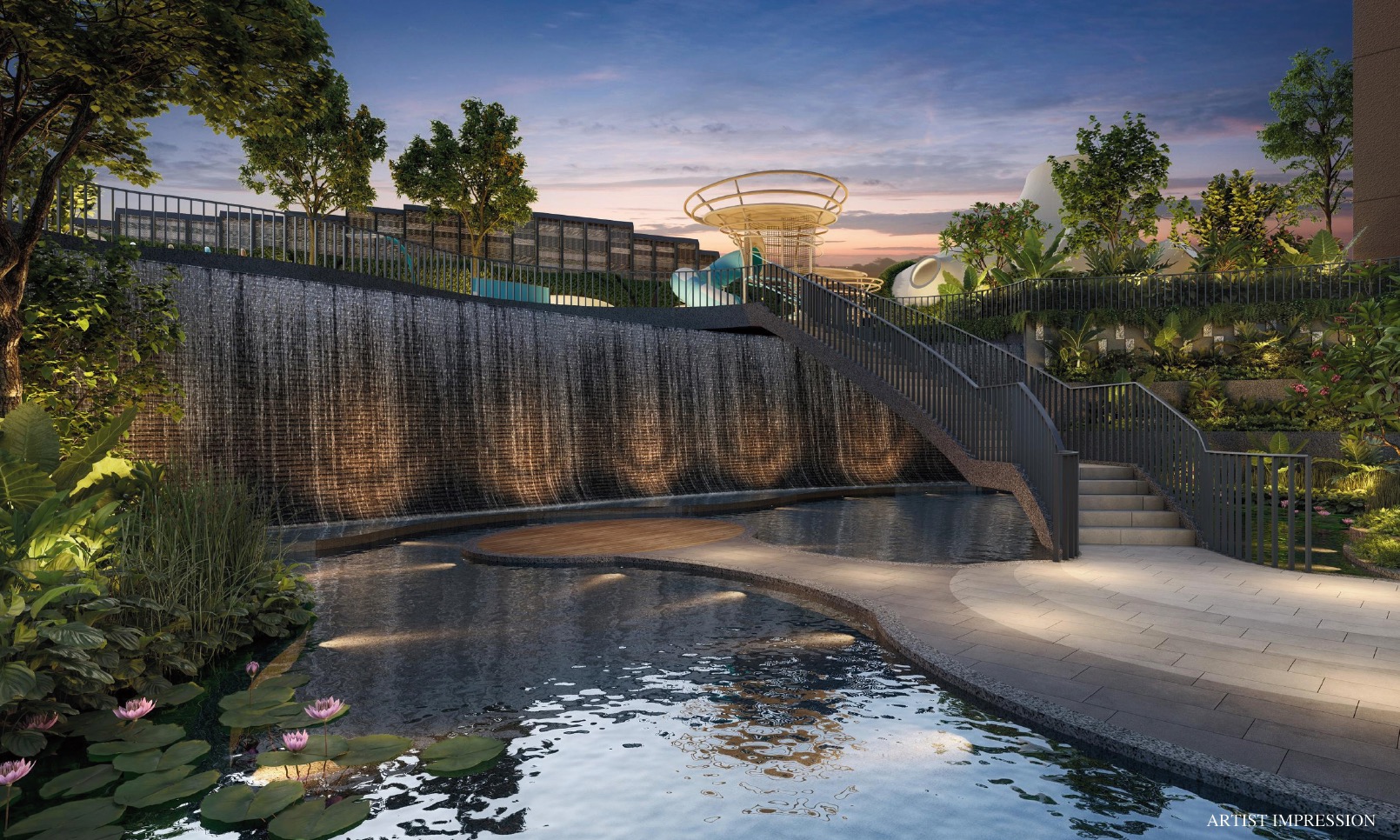 Tengah Garden Residences – Waterfall