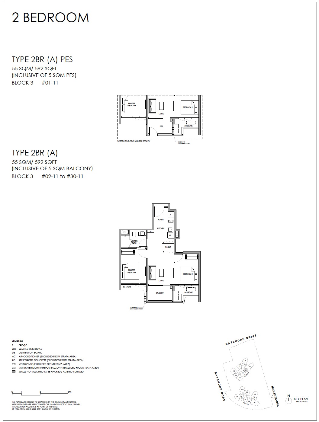 Vela Bay – Floor Plan 2BR A