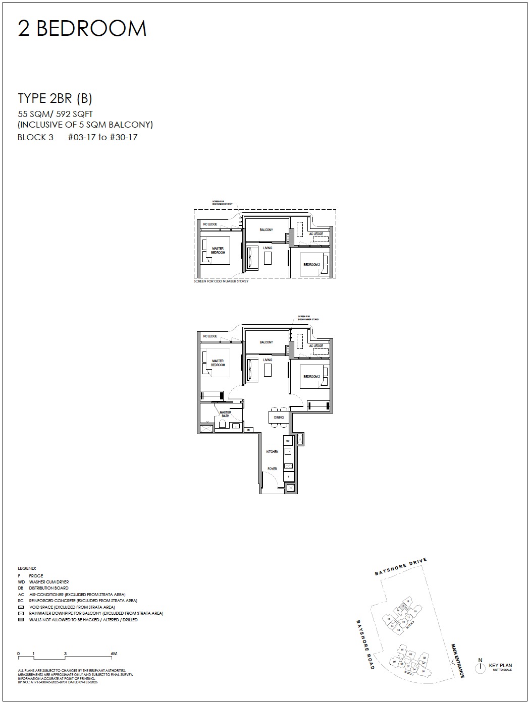 Vela Bay – Floor Plan 2BR B