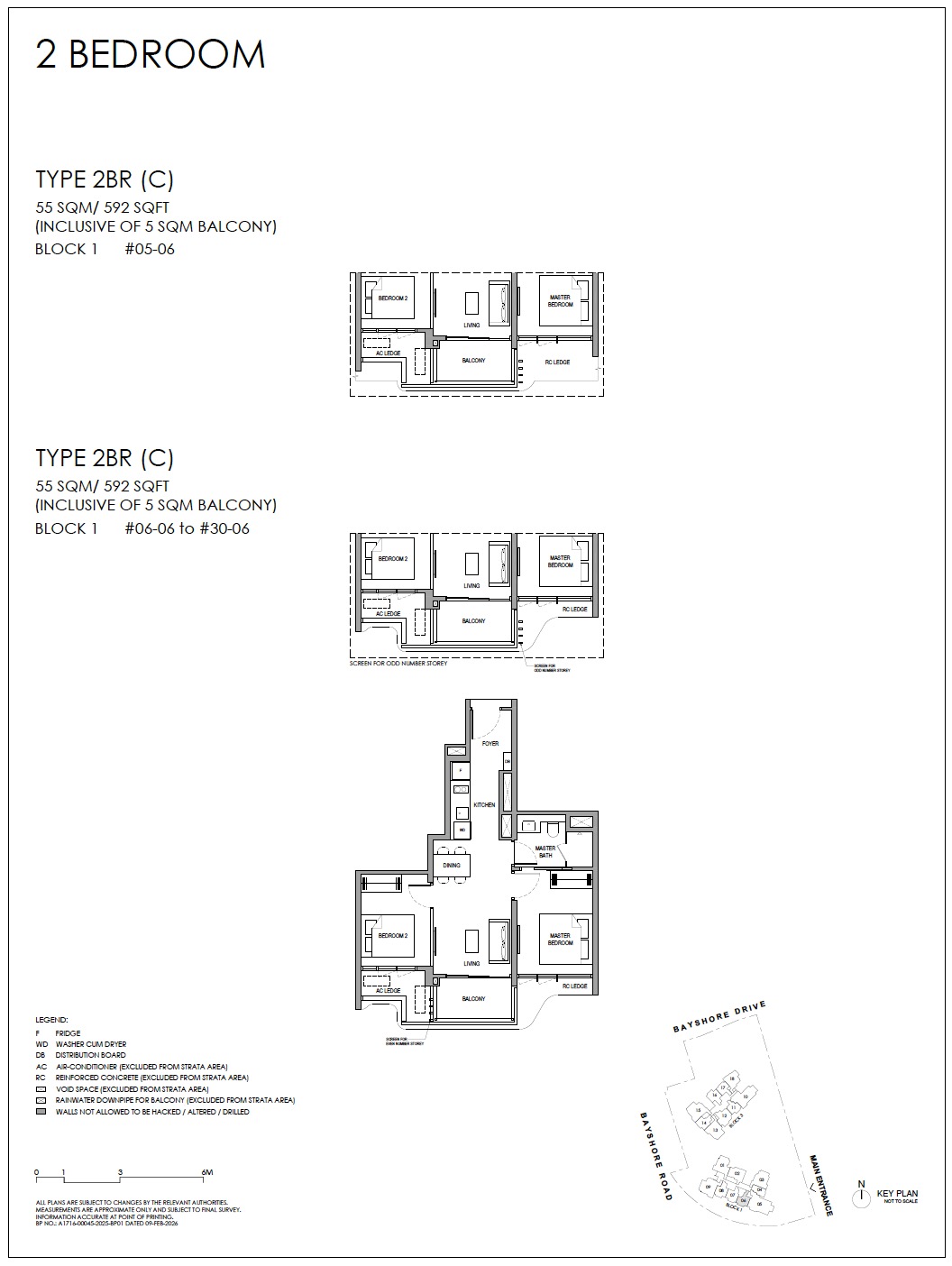 Vela Bay – Floor Plan 2BR C