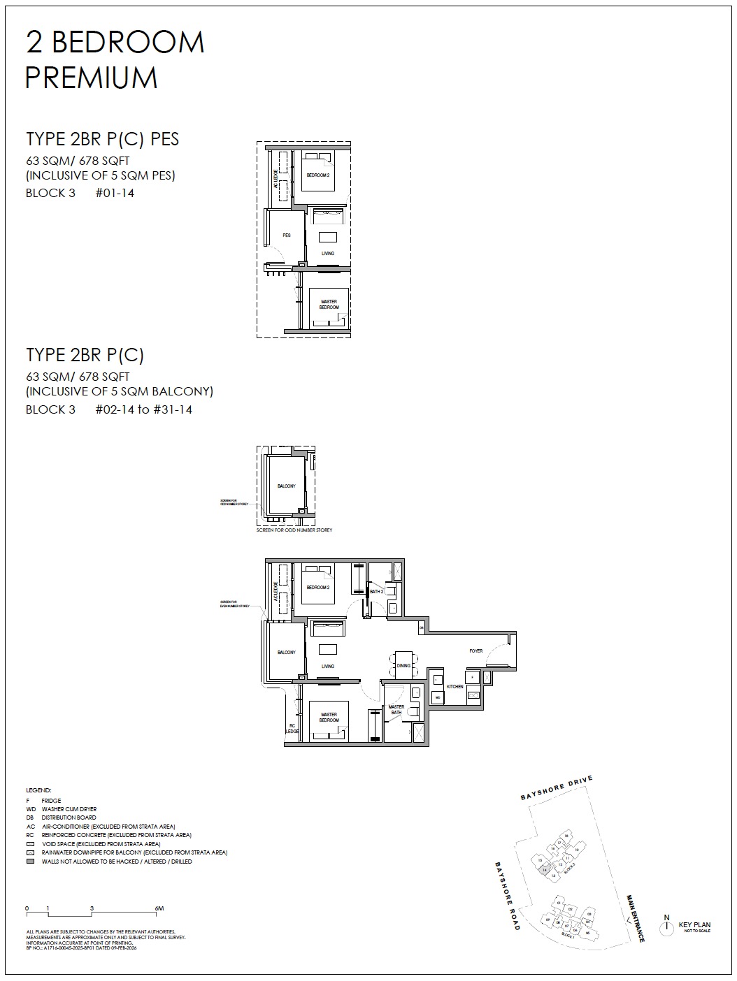 Vela Bay – Floor Plan 2BR Premium C