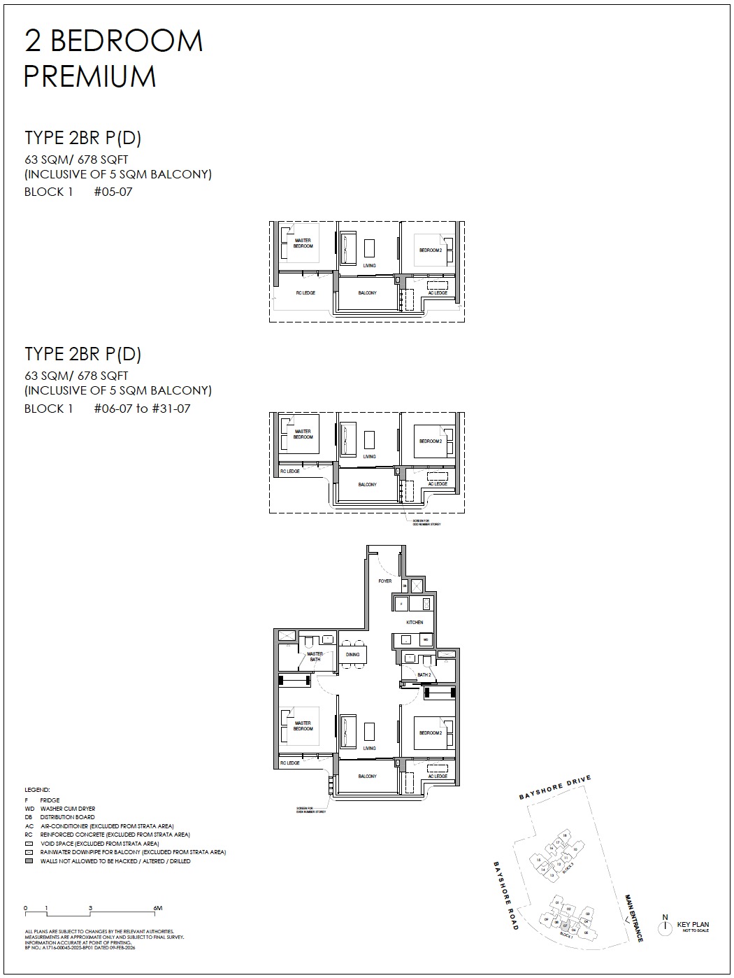 Vela Bay – Floor Plan 2BR Premium D