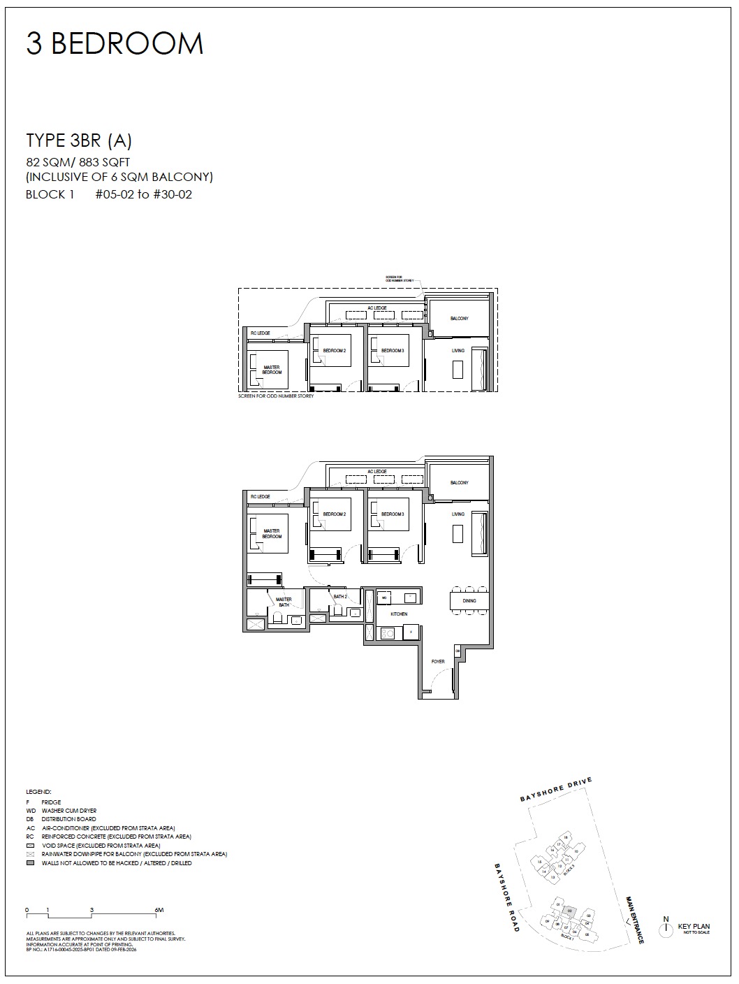 Vela Bay – Floor Plan 3BR A