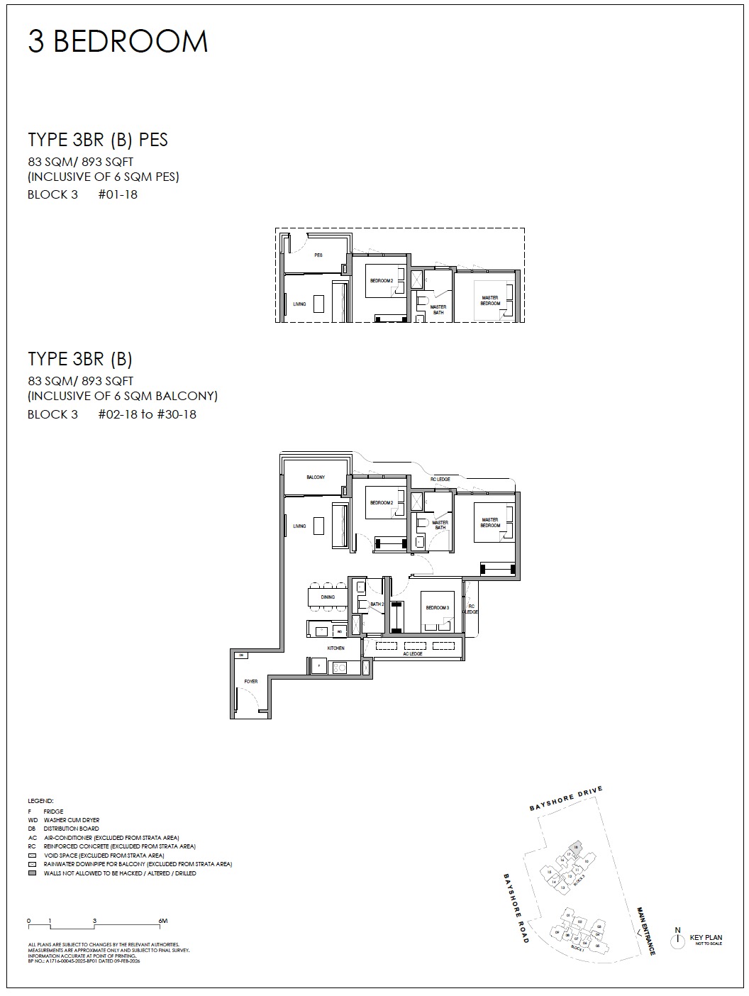 Vela Bay – Floor Plan 3BR B