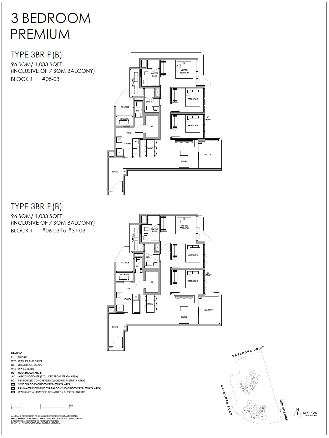 Vela Bay – Floor Plan 3BR Premium B