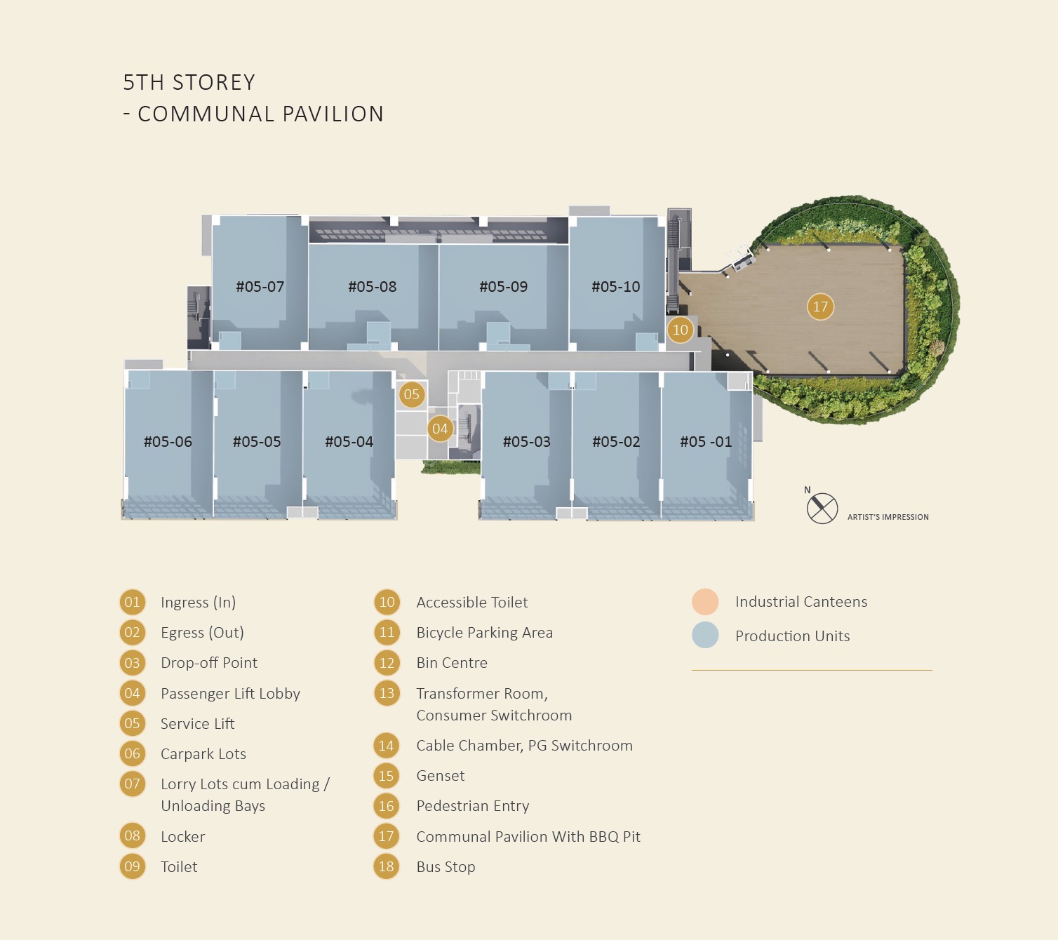 CT Gold Site Plan 5th Communal Pavilion