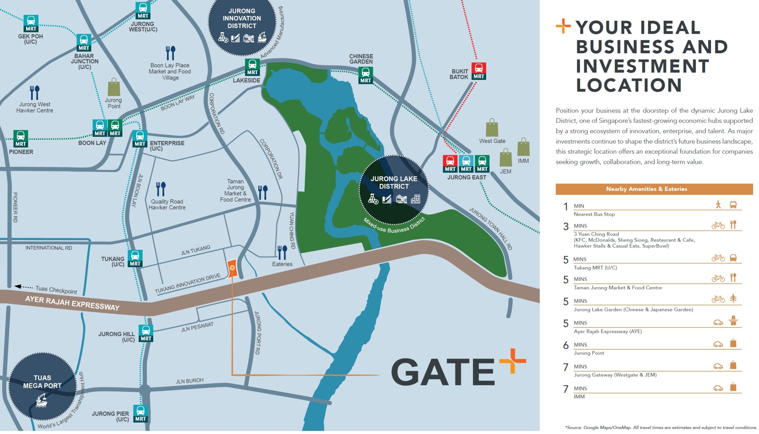 Gate+ Tukang B2 Industrial – New Location Map
