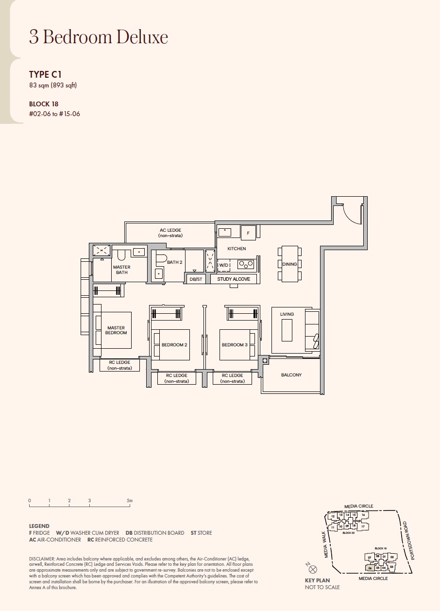 Hudson Place – 3BR C1 Premium Floor Plan
