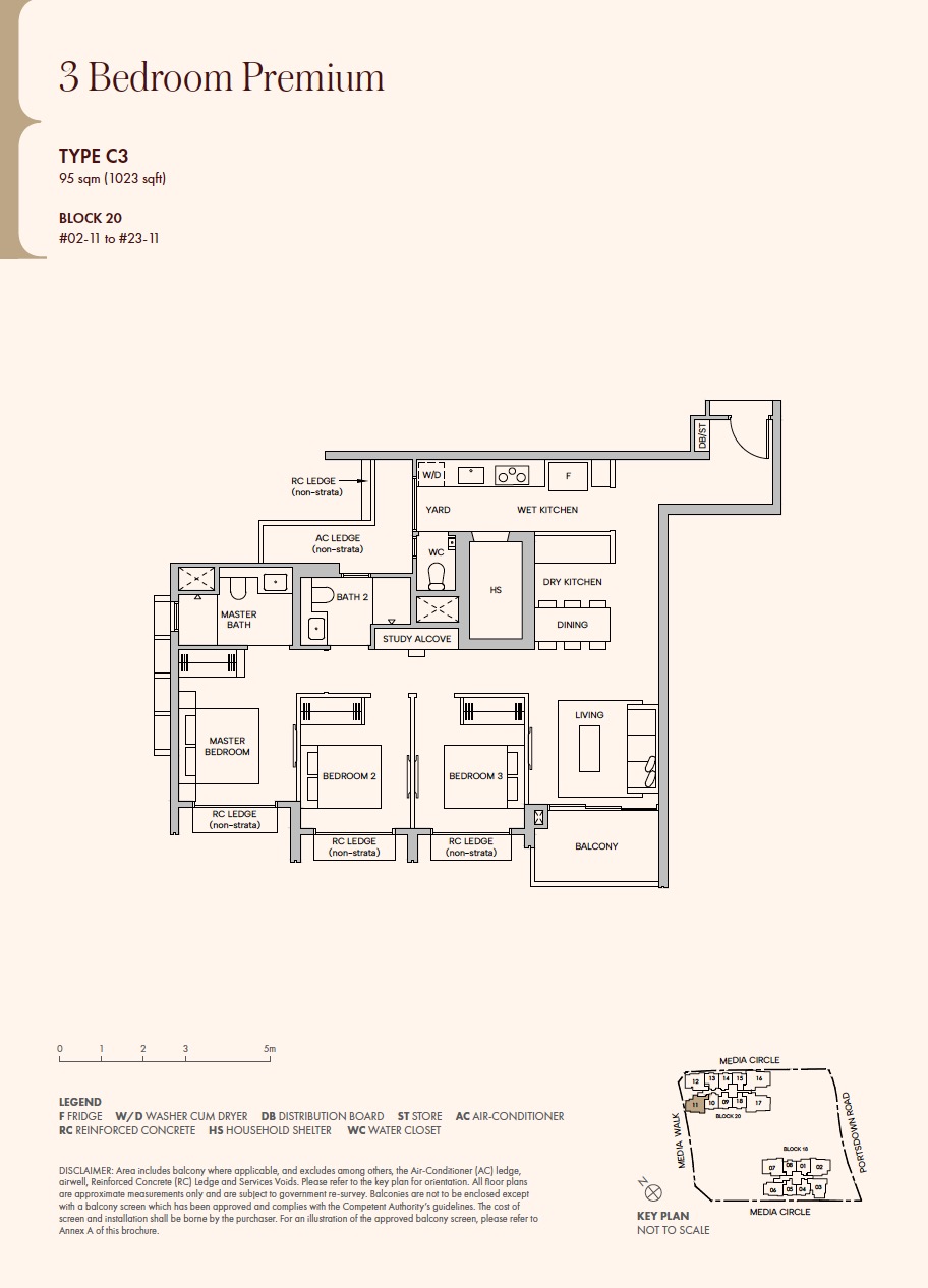 Hudson Place – 3BR C3 Premium Floor Plan