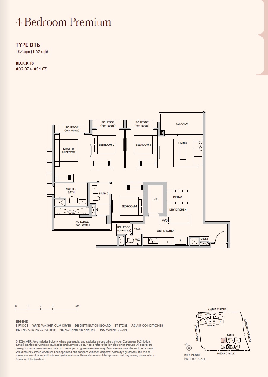 Hudson Place – 4BR D1b Premium Floor Plan