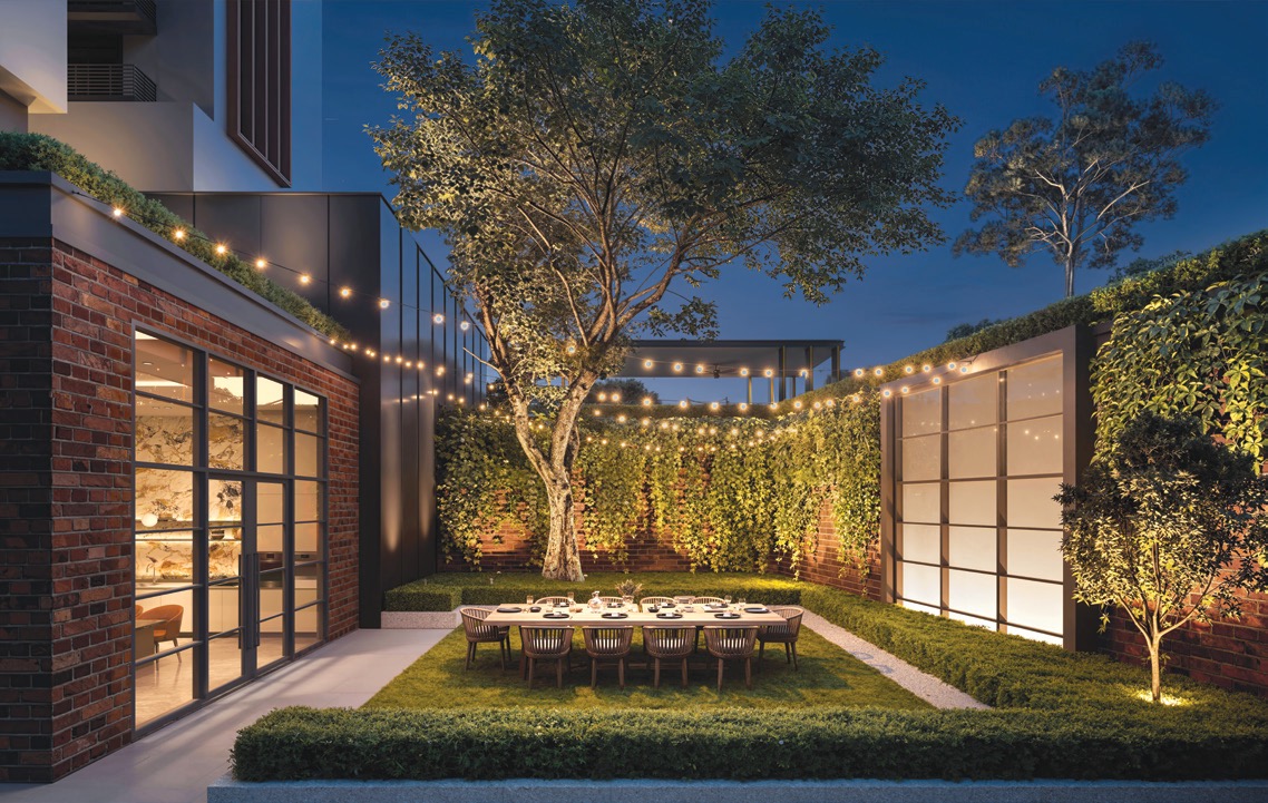 Hudson Place – Courtyard Garden